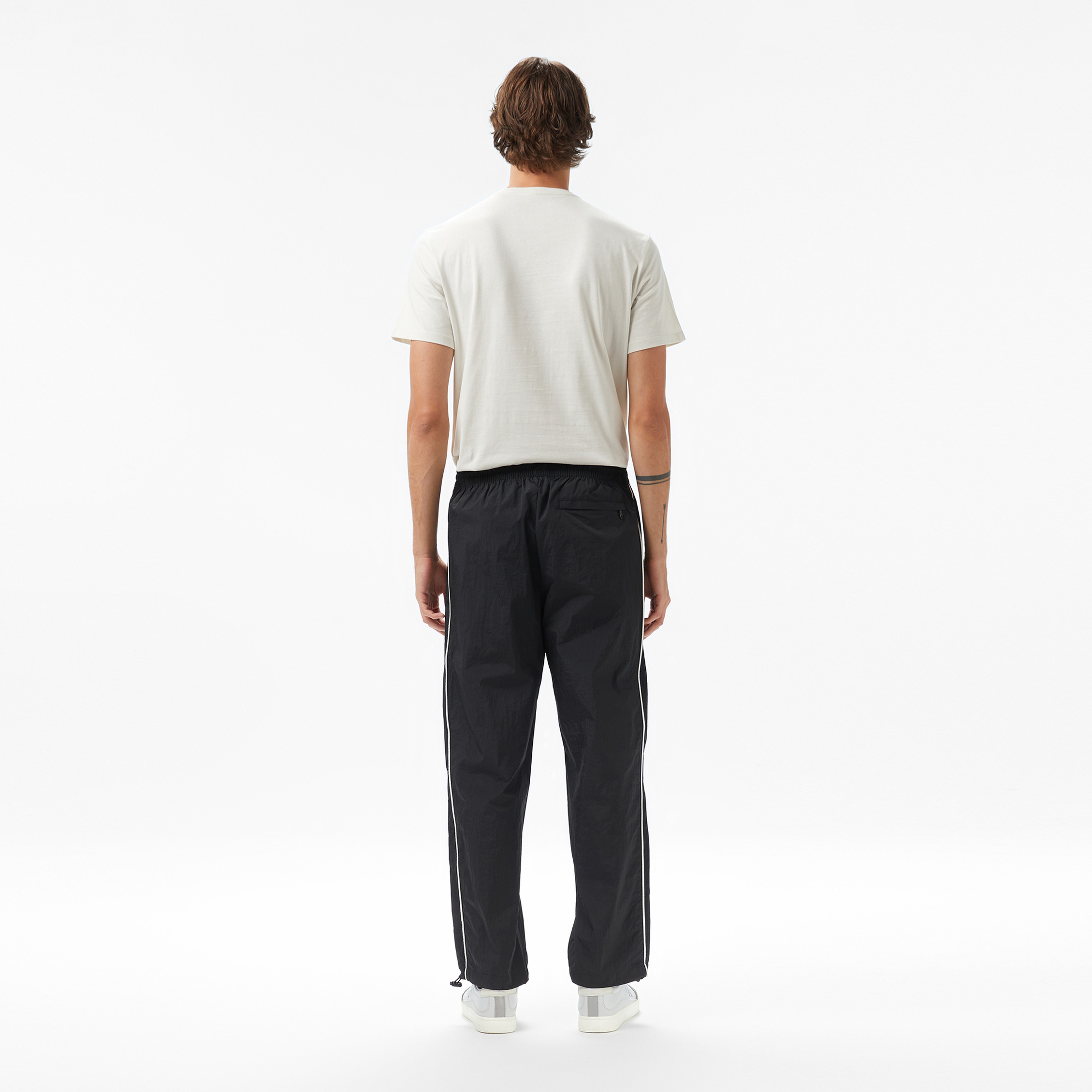 Calvin Klein Relaxed Crinkle Nylon Track Erkek Siyah Eşofman Altı