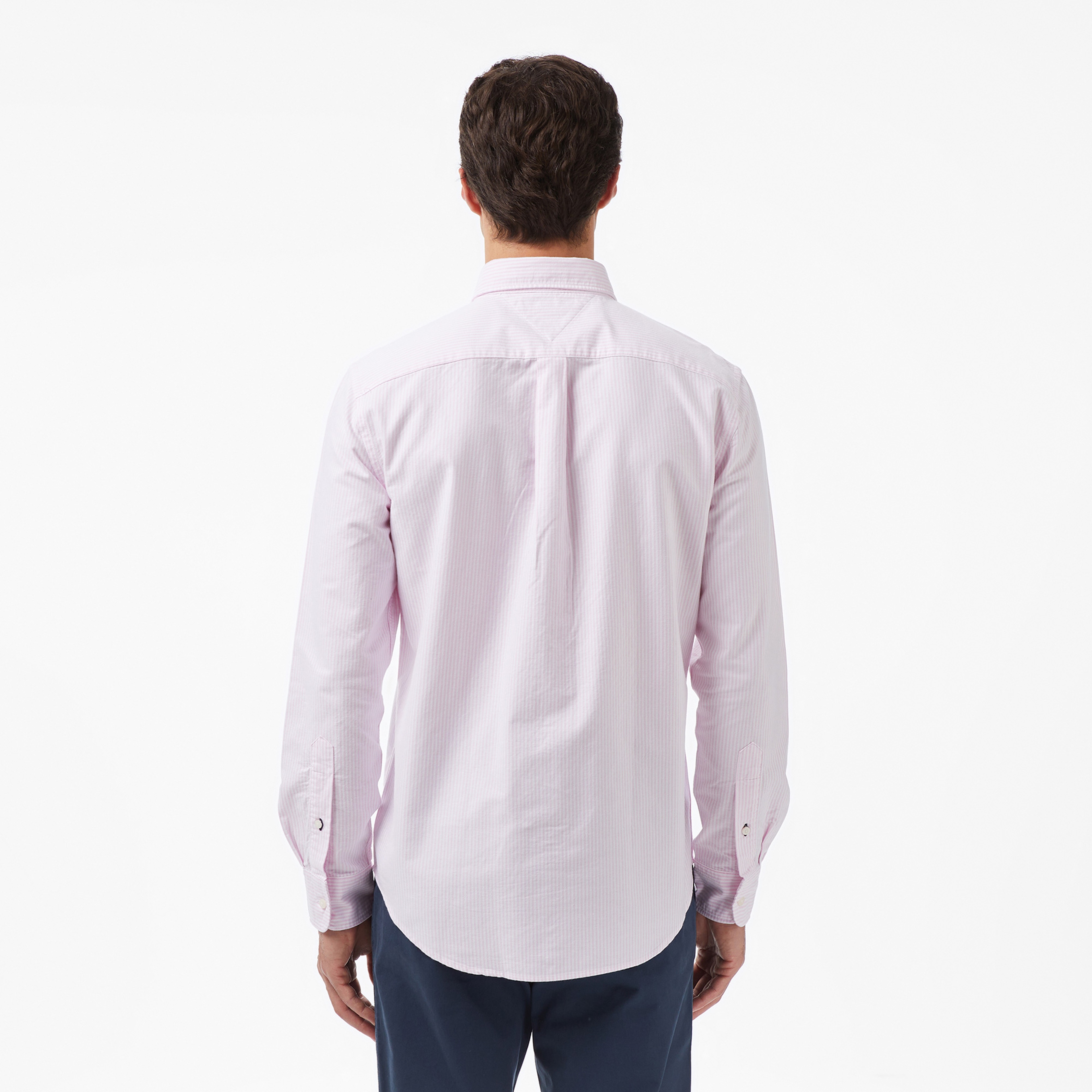 Tommy Hilfiger Heritage Oxford Stripe Erkek Pembe Gömlek