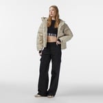 Calvin Klein Shine Puffer Kadın Bej Mont