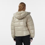Calvin Klein Shine Puffer Kadın Bej Mont