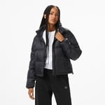Calvin Klein Graphic Logo Puffer Kadın Siyah Mont