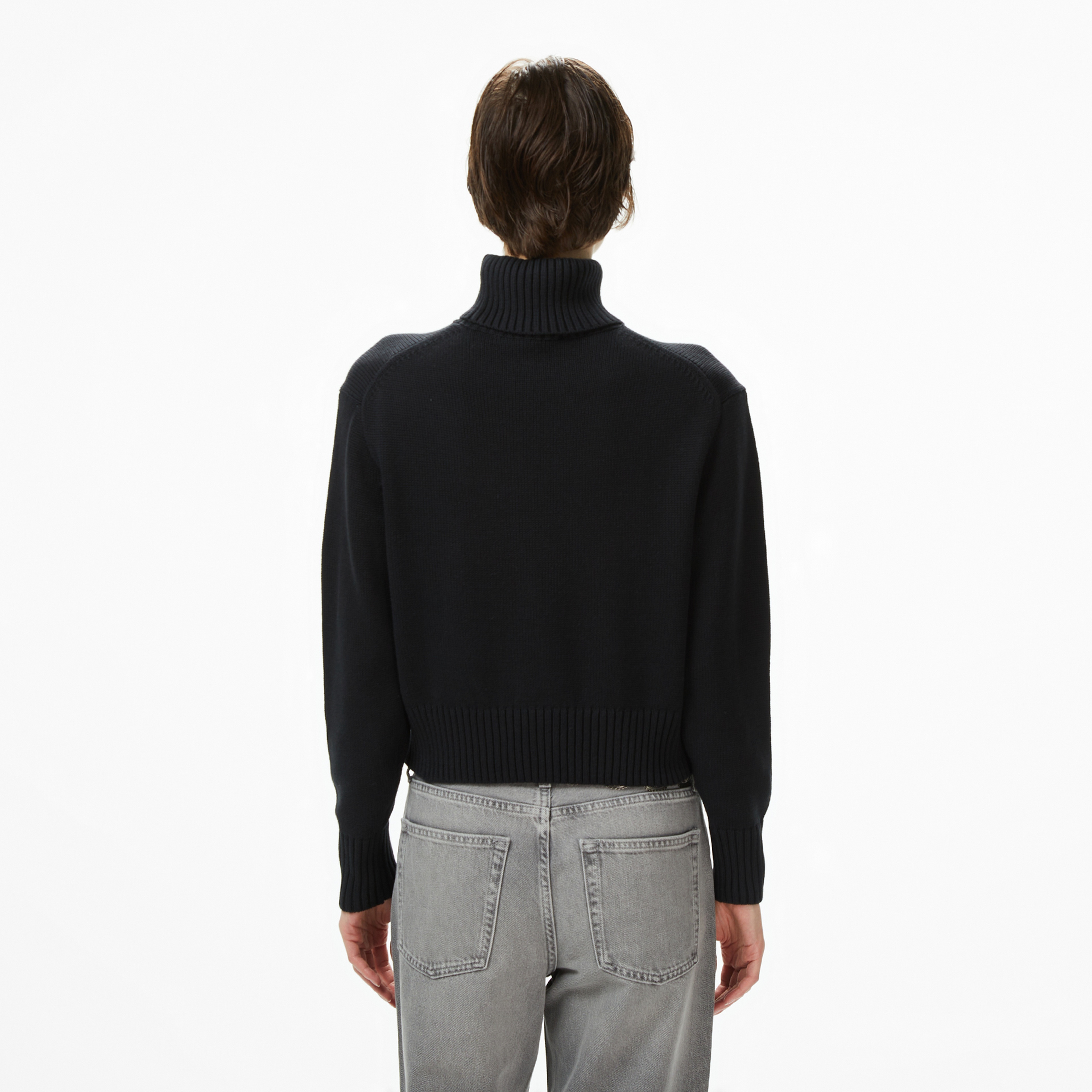 Calvin Klein Chenille Monologo Kadın Siyah Kazak