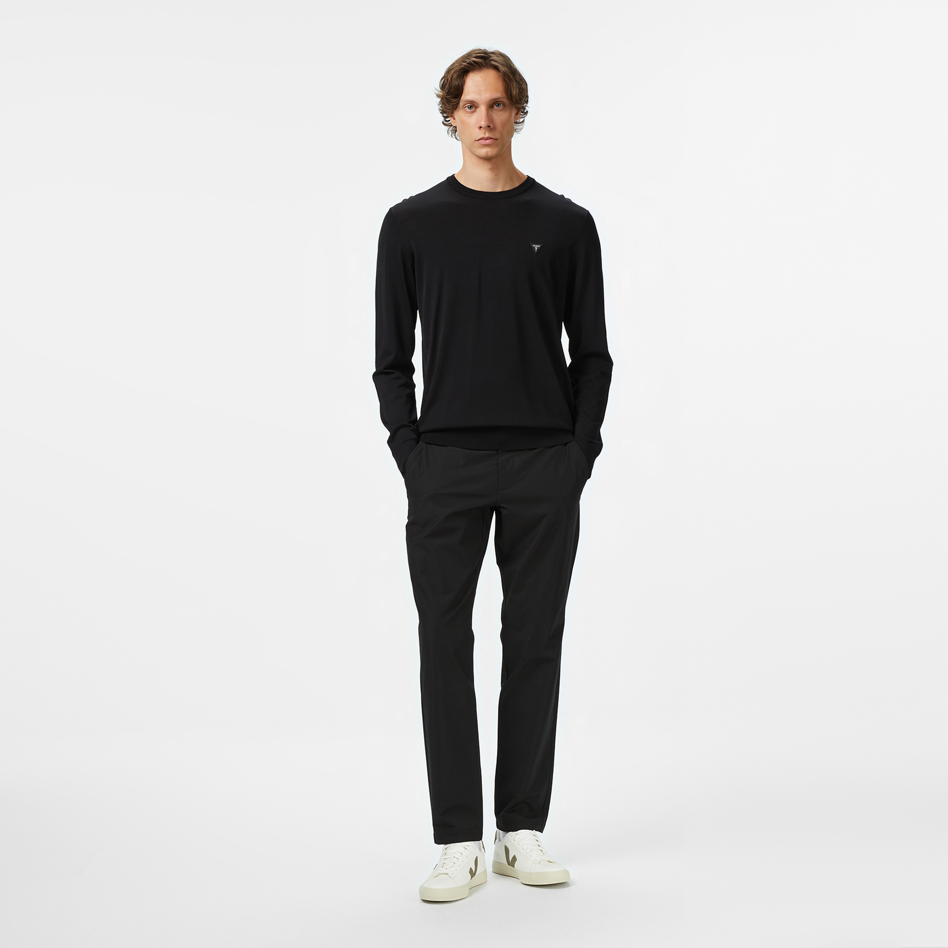 Guess Erkek Siyah Kazak