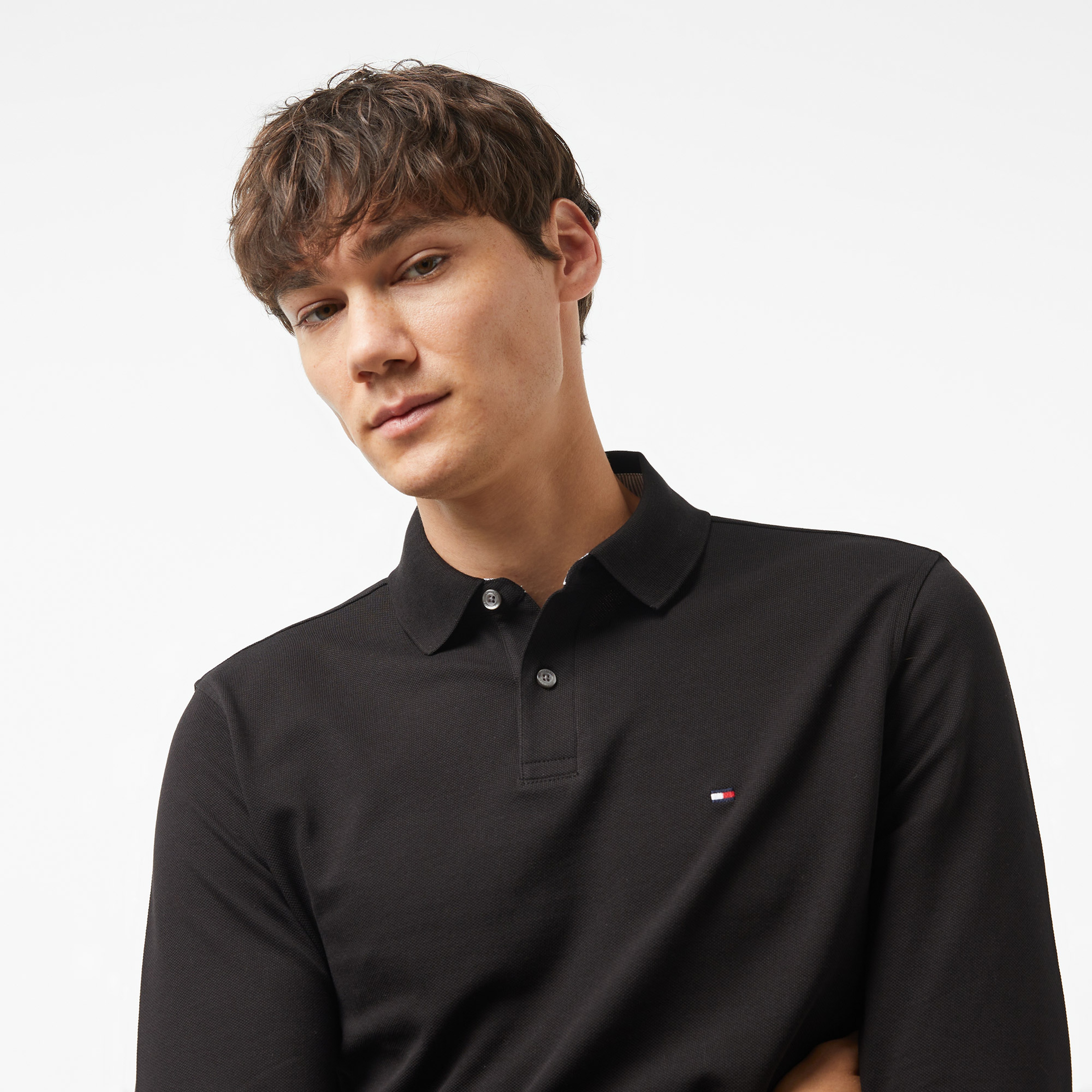 Tommy Hilfiger 1985 Regular Erkek Siyah Polo Yaka T-Shirt