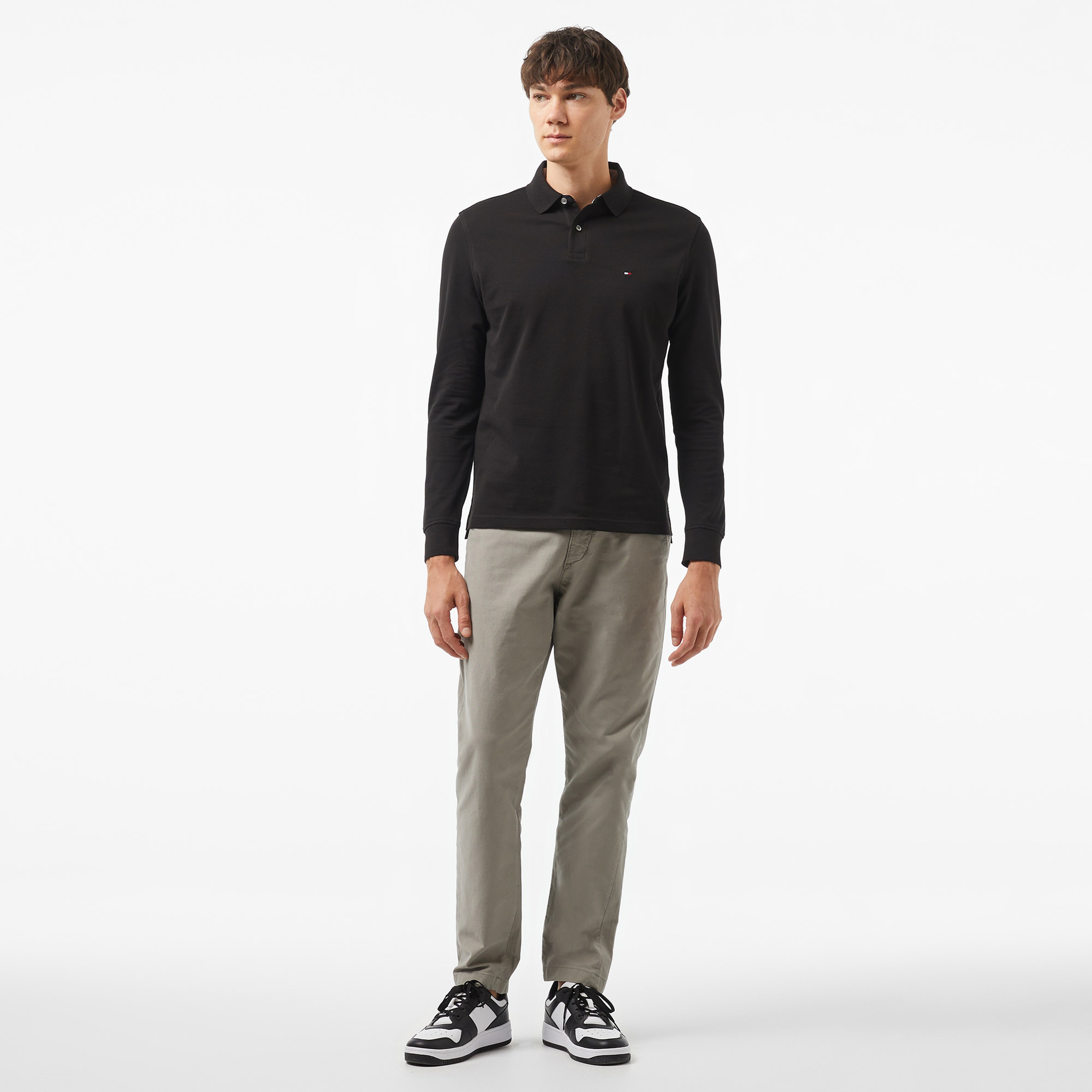 Tommy Hilfiger 1985 Regular Erkek Siyah Polo Yaka T-Shirt