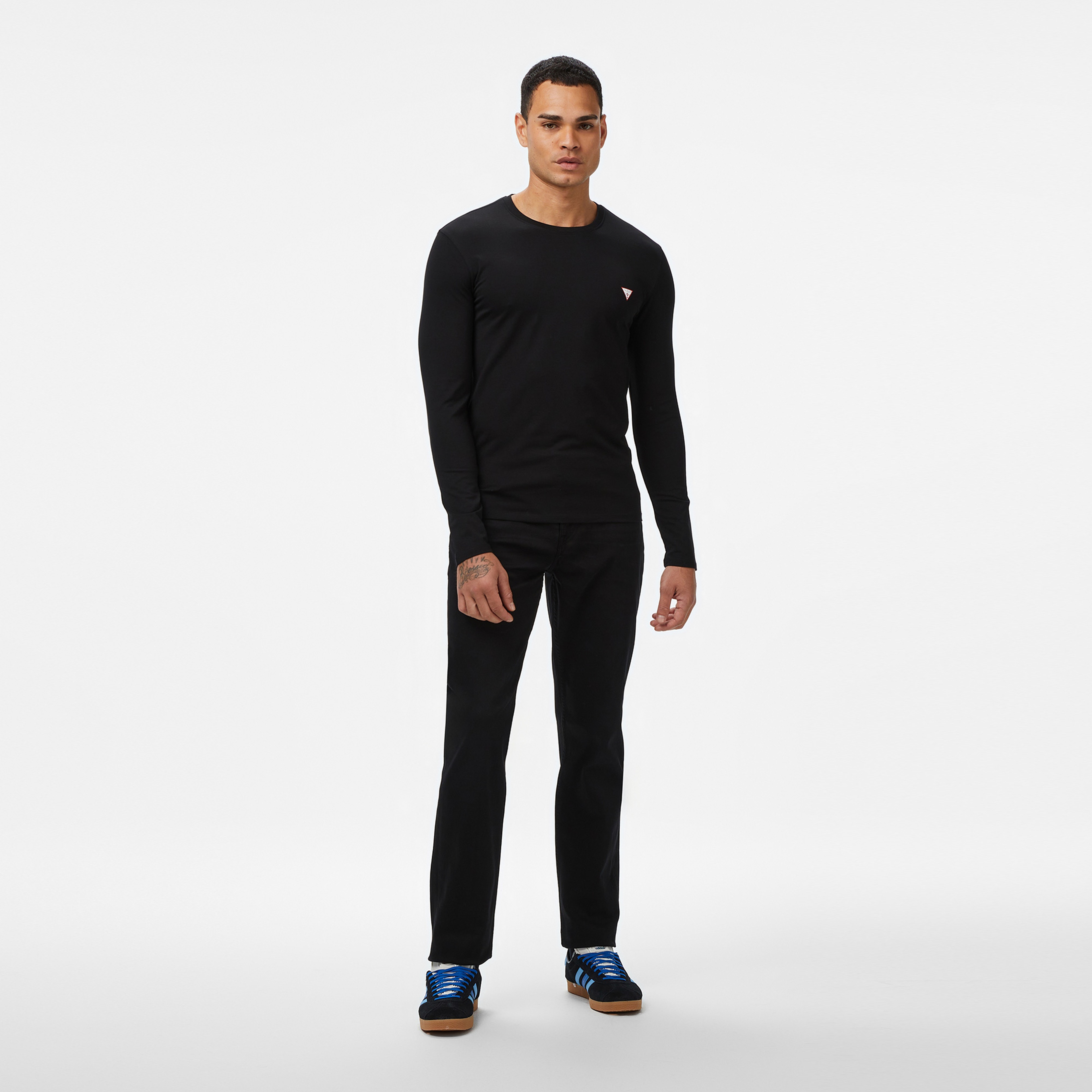 Guess Core Slim Fit Erkek Siyah T-Shirt