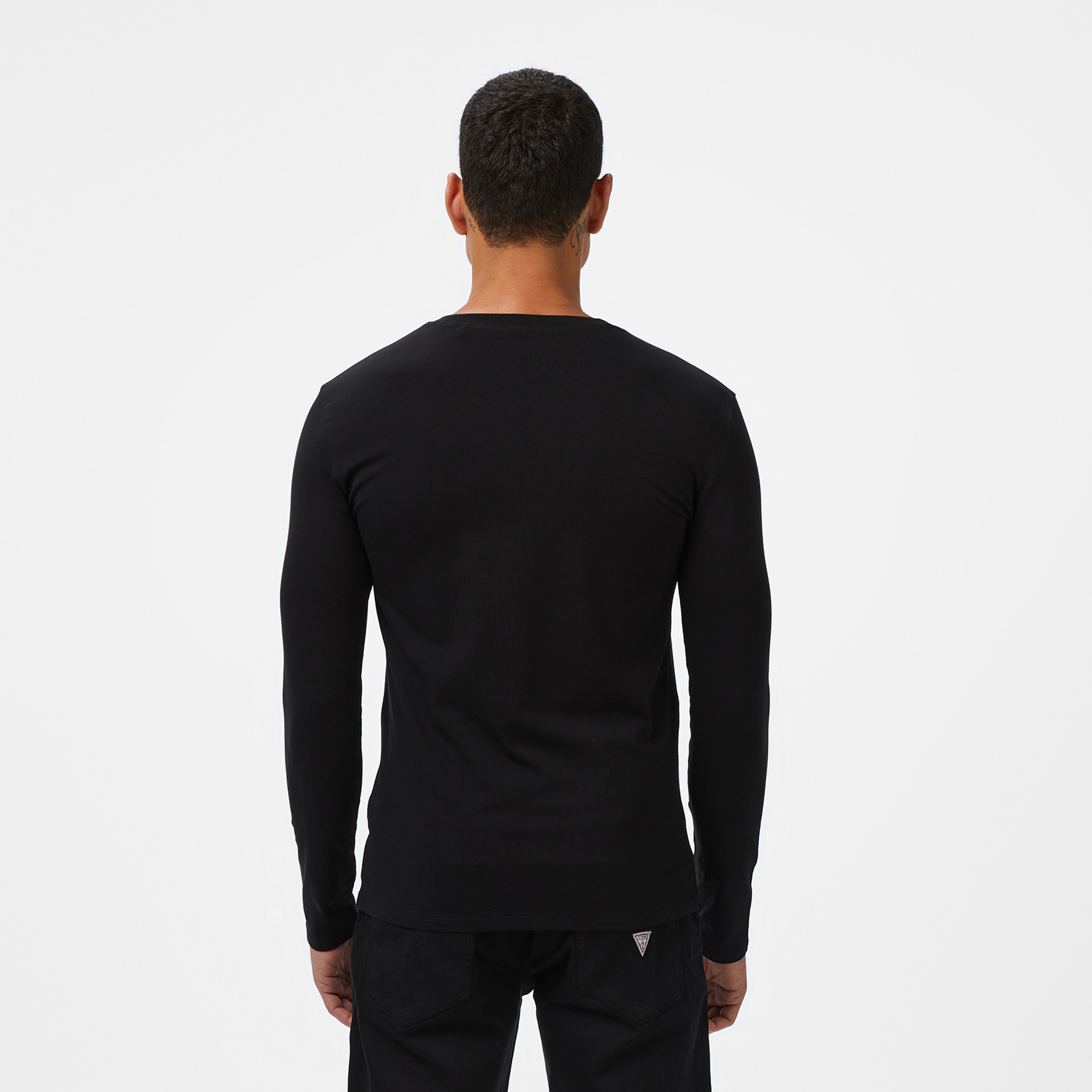 Guess Core Slim Fit Erkek Siyah T-Shirt
