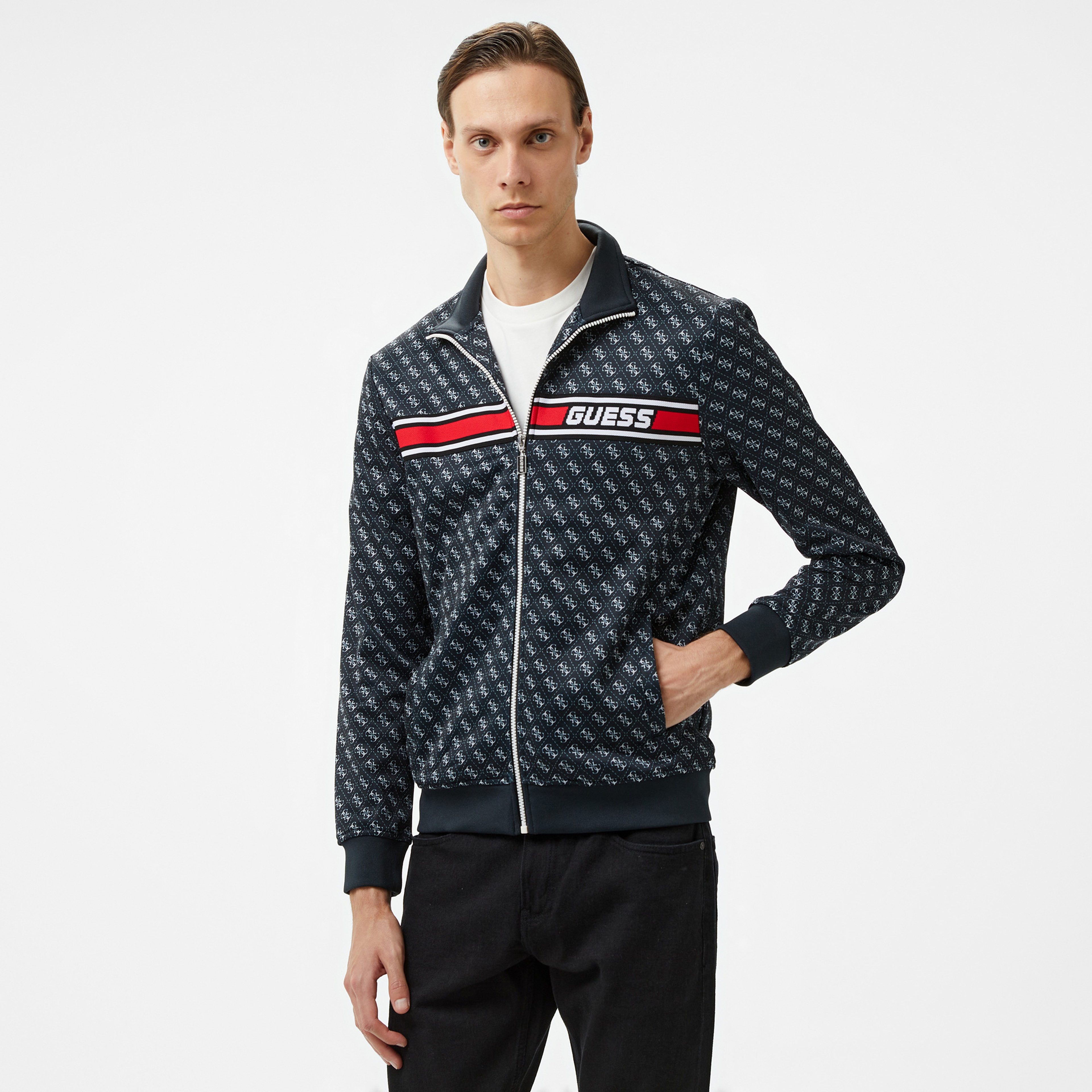 Guess Erkek Siyah Sweatshirt