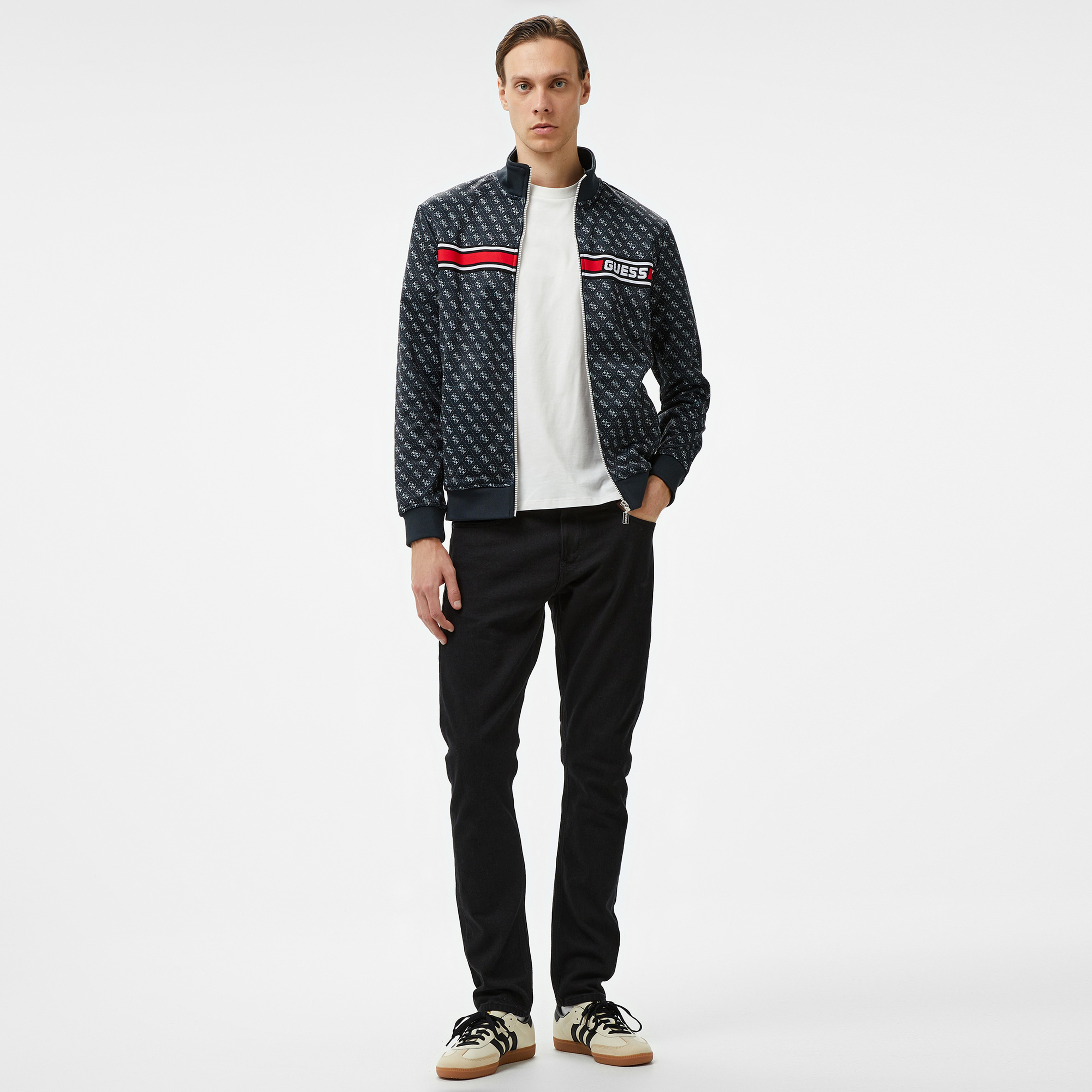 Guess Erkek Siyah Sweatshirt