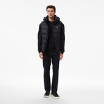 Calvin Klein Nylon Zip Off Hood Down Puf Erkek Siyah Yelek