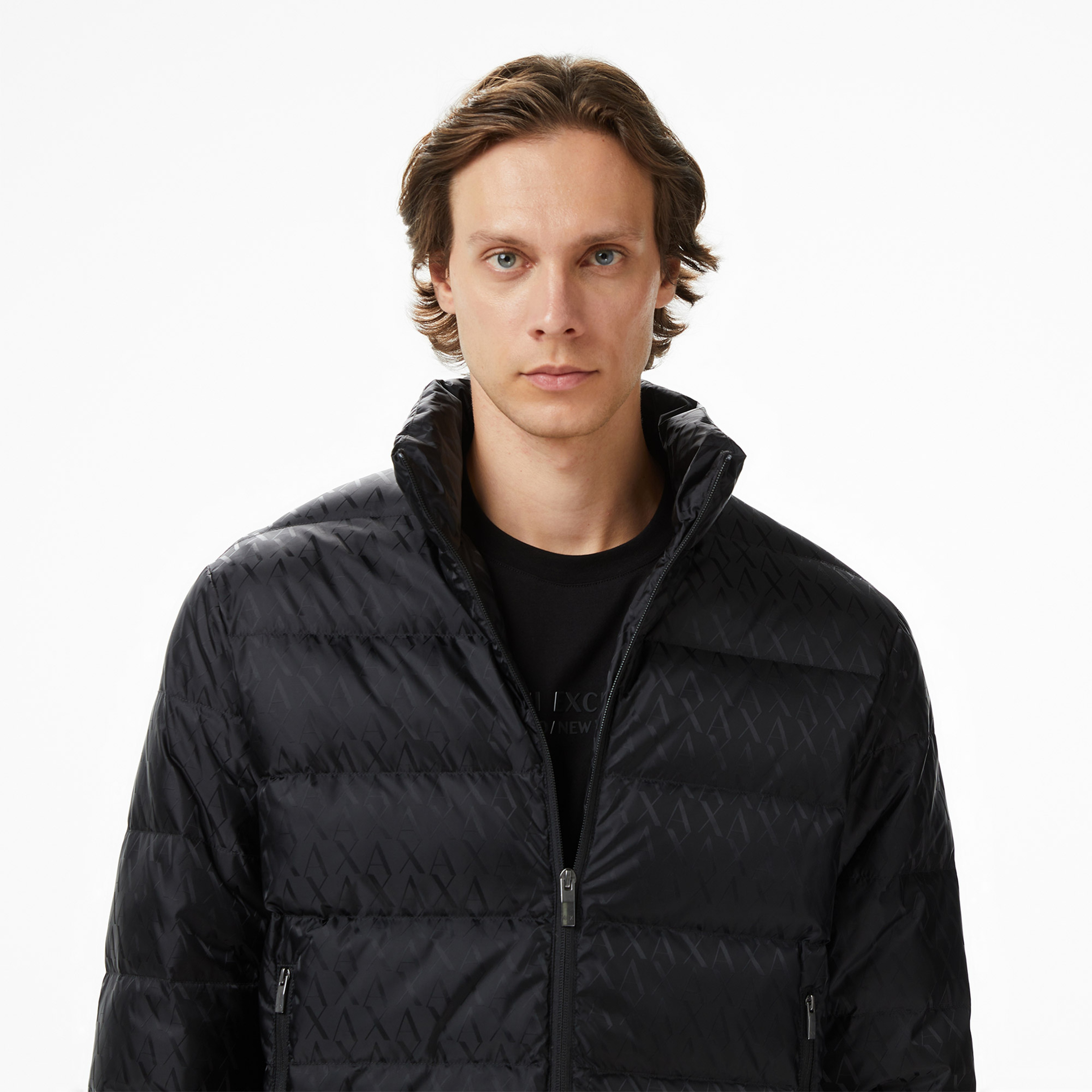 Armani Exchange Erkek Siyah Mont