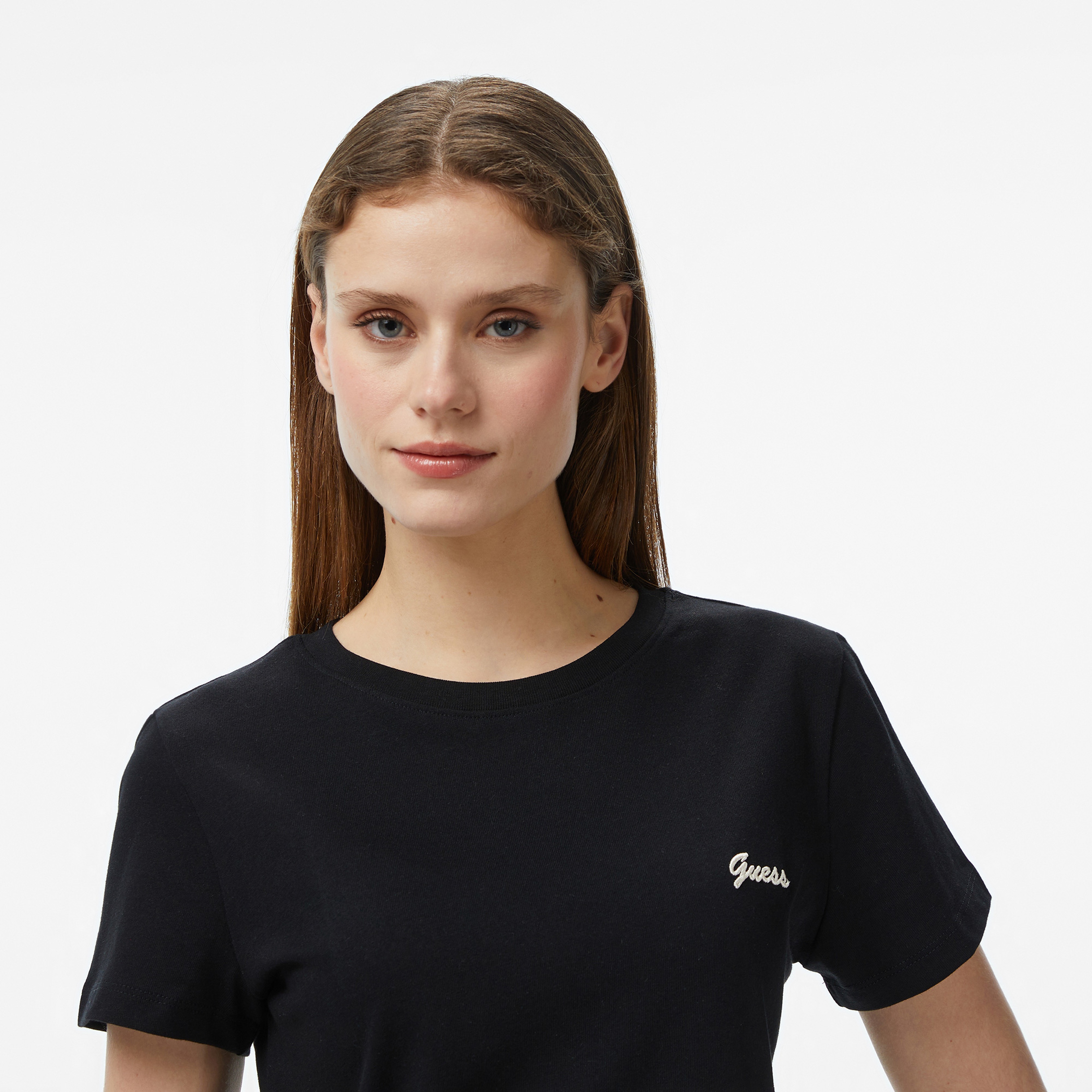 Guess Kadın Siyah T-Shirt