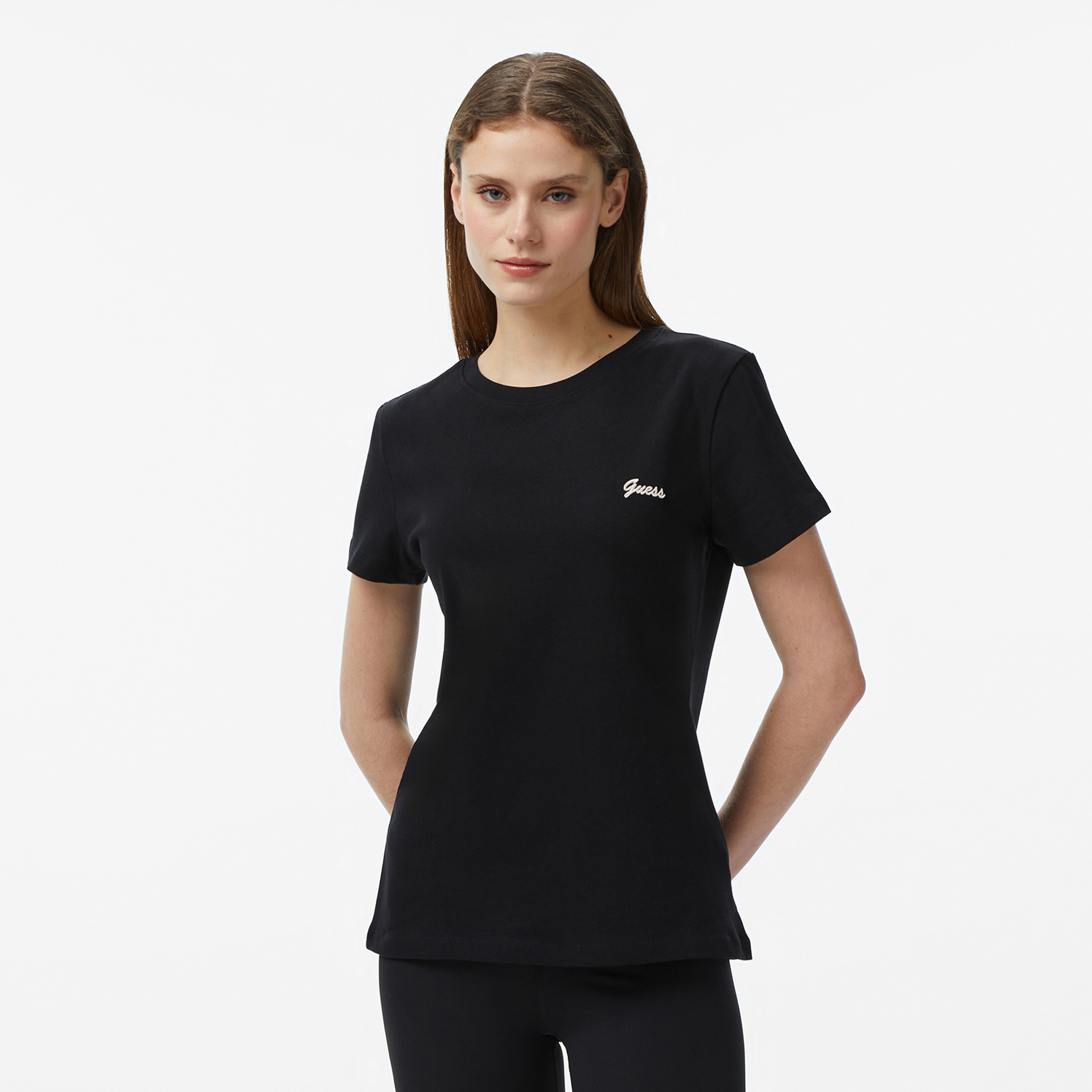 Guess Kadın Siyah T-Shirt