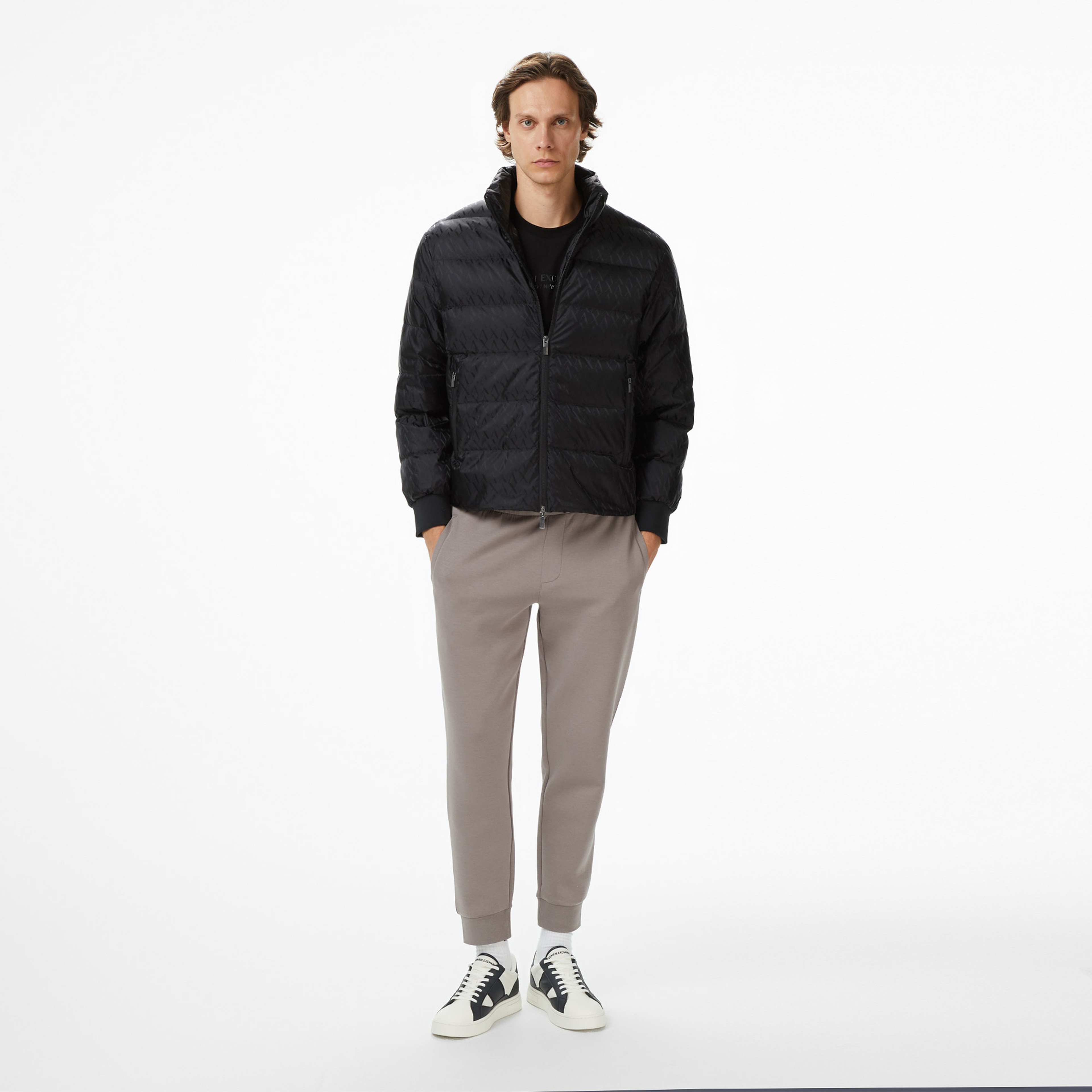 Armani Exchange Erkek Siyah Mont