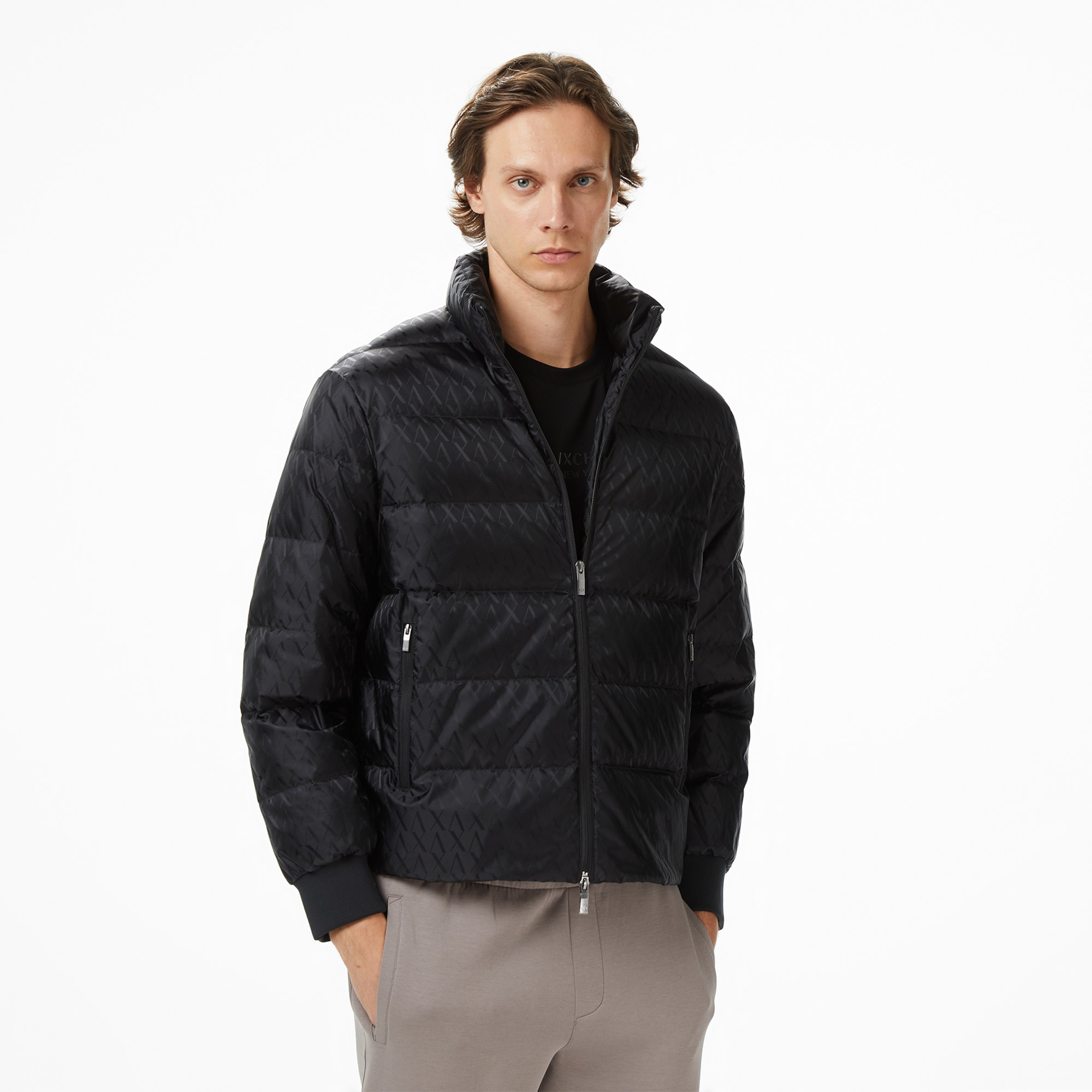 Armani Exchange Erkek Siyah Mont