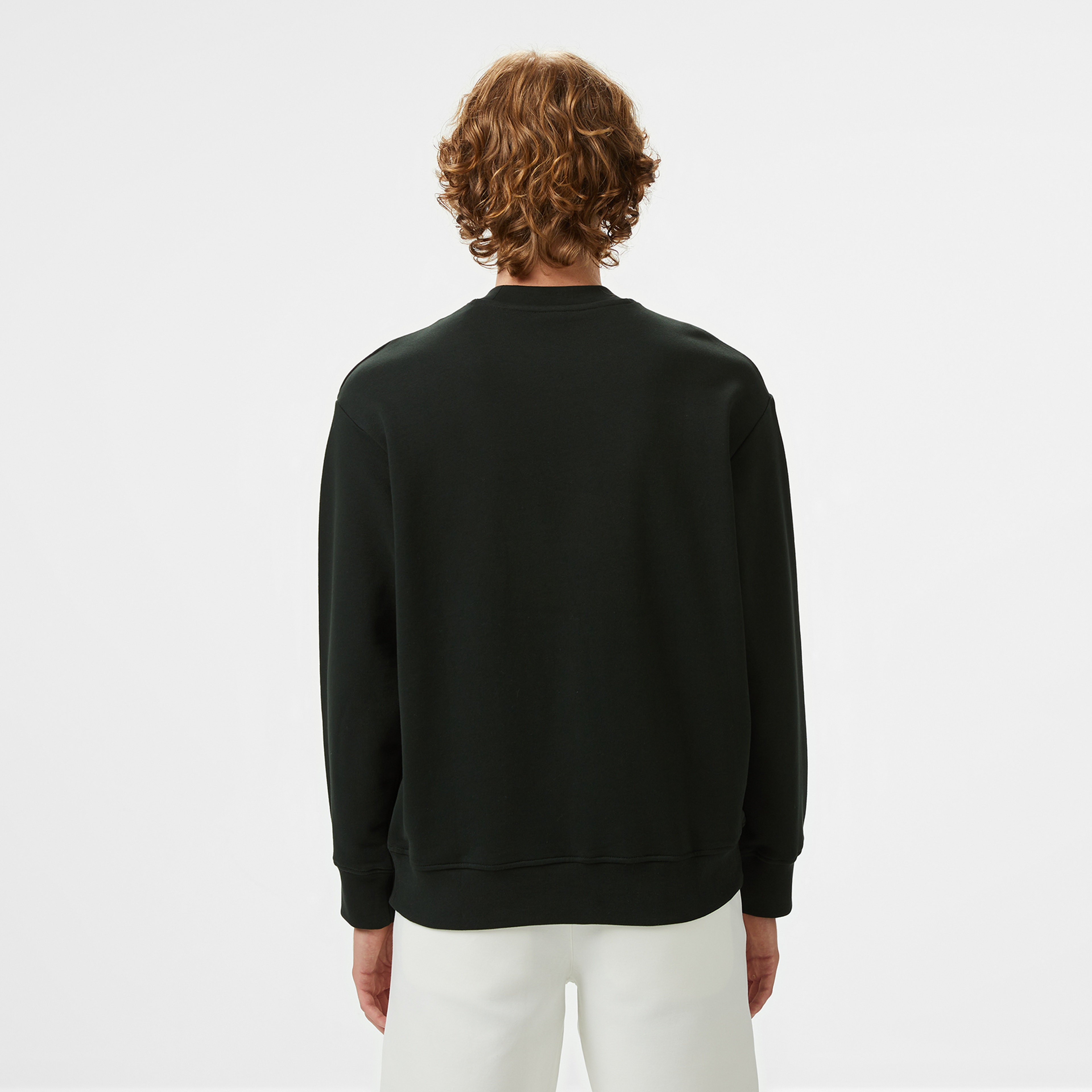 Armani Exchange Erkek Siyah Bisiklet Yaka Sweatshirt