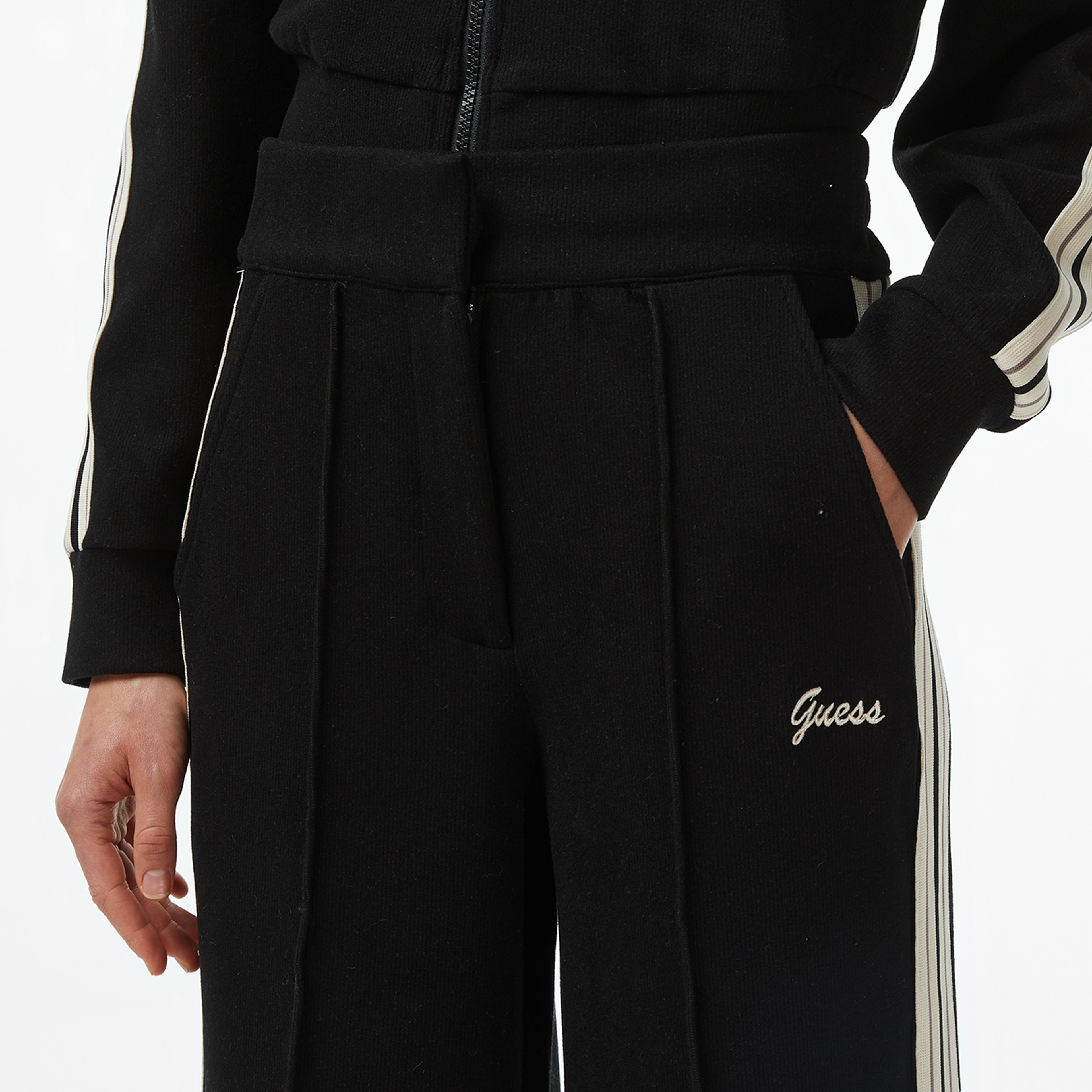 Guess Muriel Yün Karışımlı Regular Fit Kadın Siyah Eşofman Altı