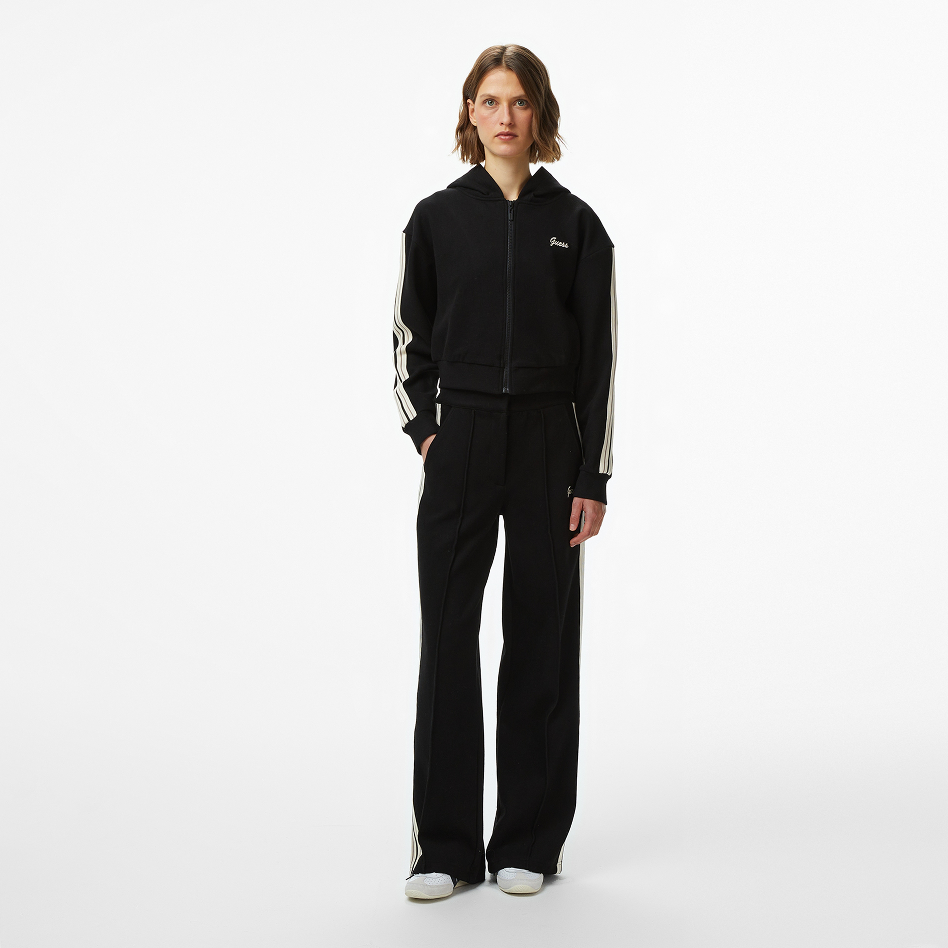 Guess Muriel Yün Karışımlı Regular Fit Kadın Siyah Eşofman Altı