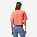 Ucla Helena Kadın Pembe Bisiklet Yaka Crop T-Shirt