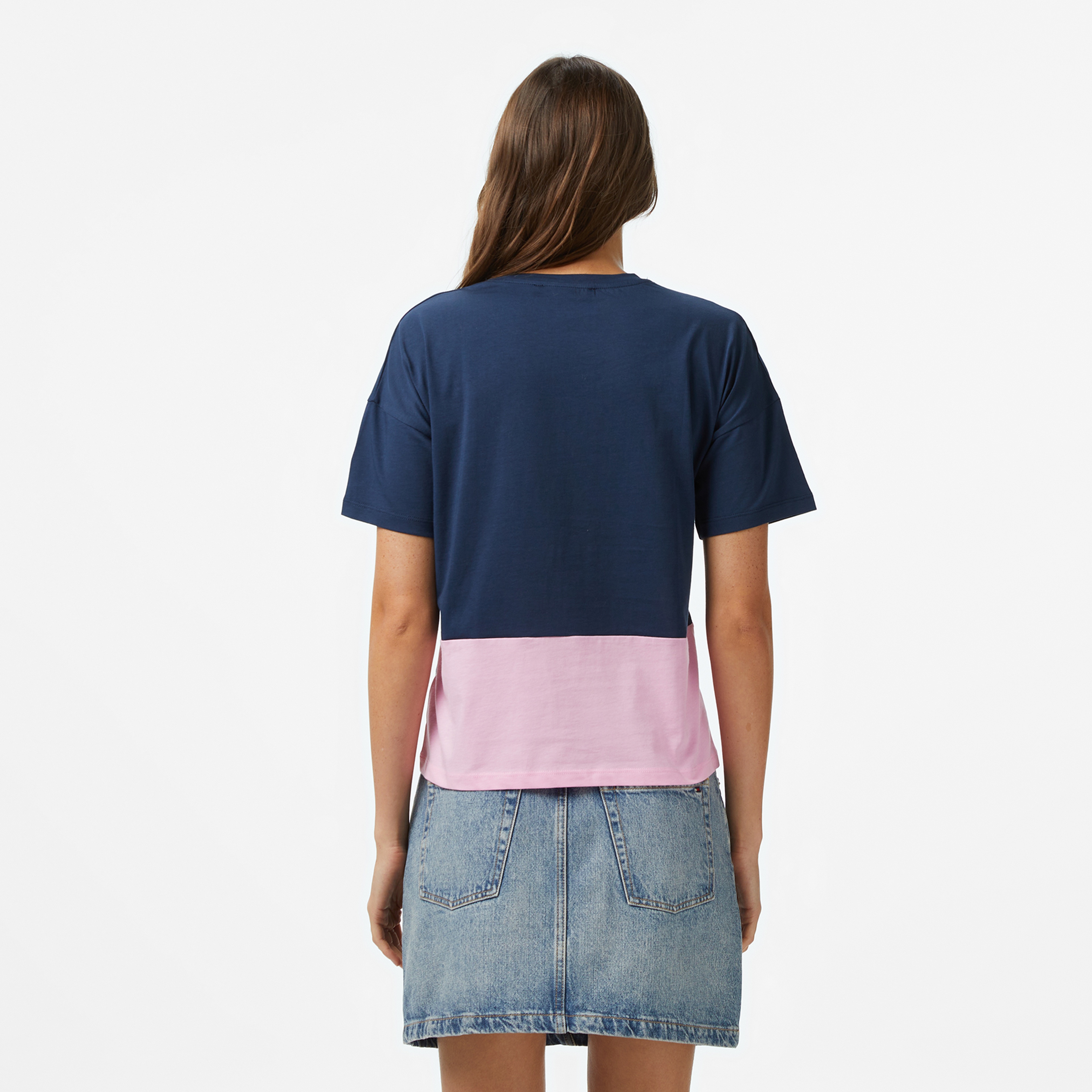 UCLA Flores Kadın Lacivert T-Shirt