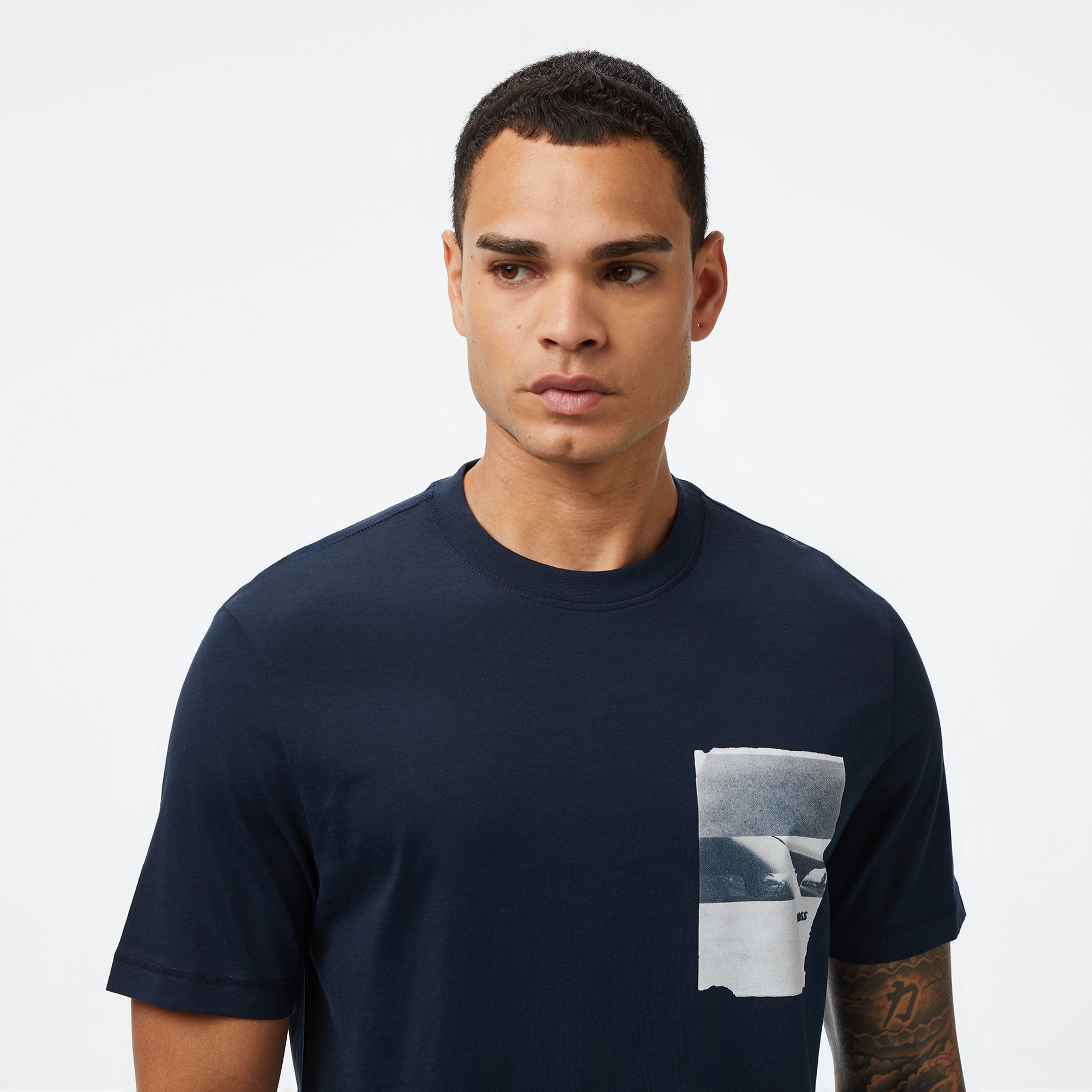 Boss Container Erkek Koyu Mavi T-Shirt