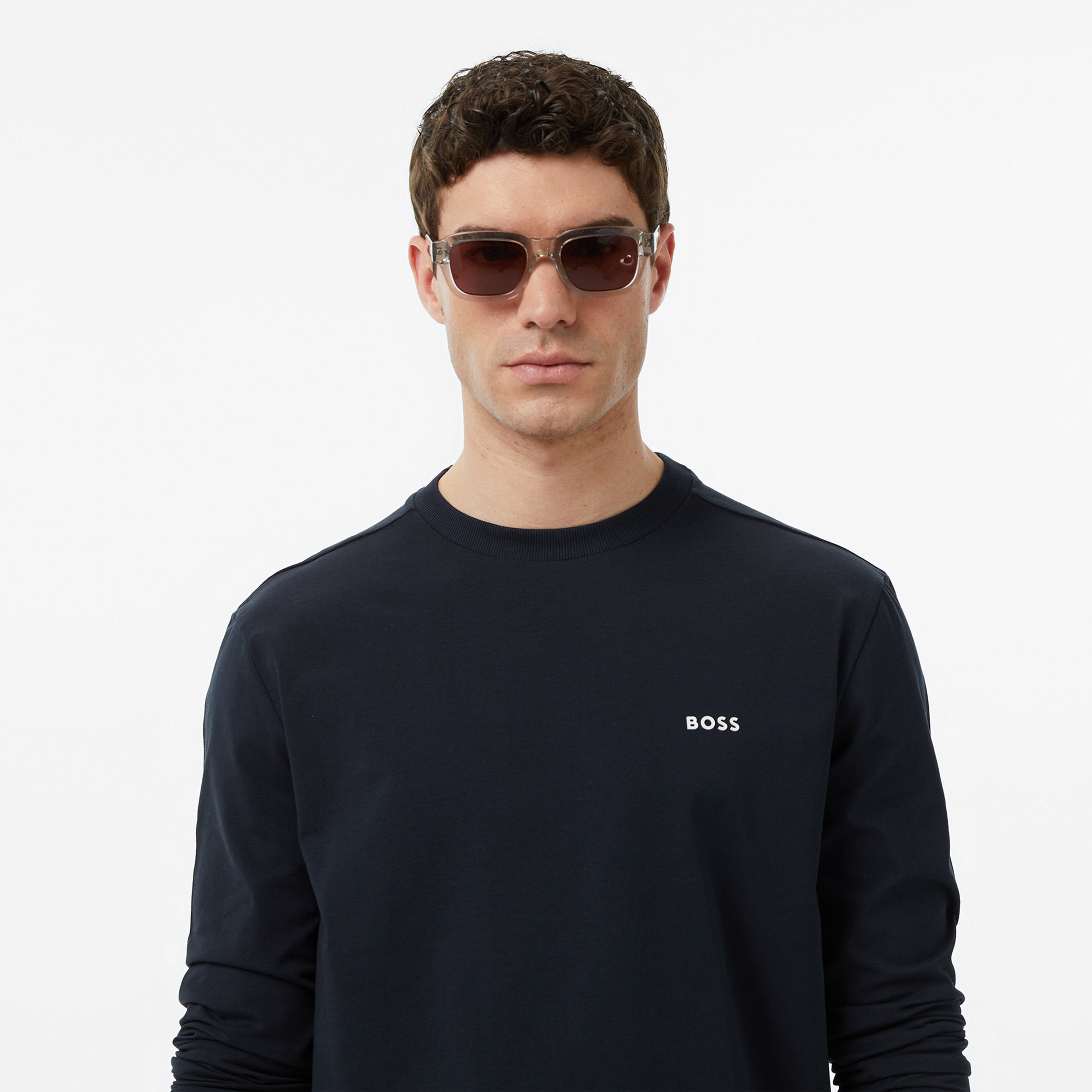 Boss Erkek Lacivert T-Shirt