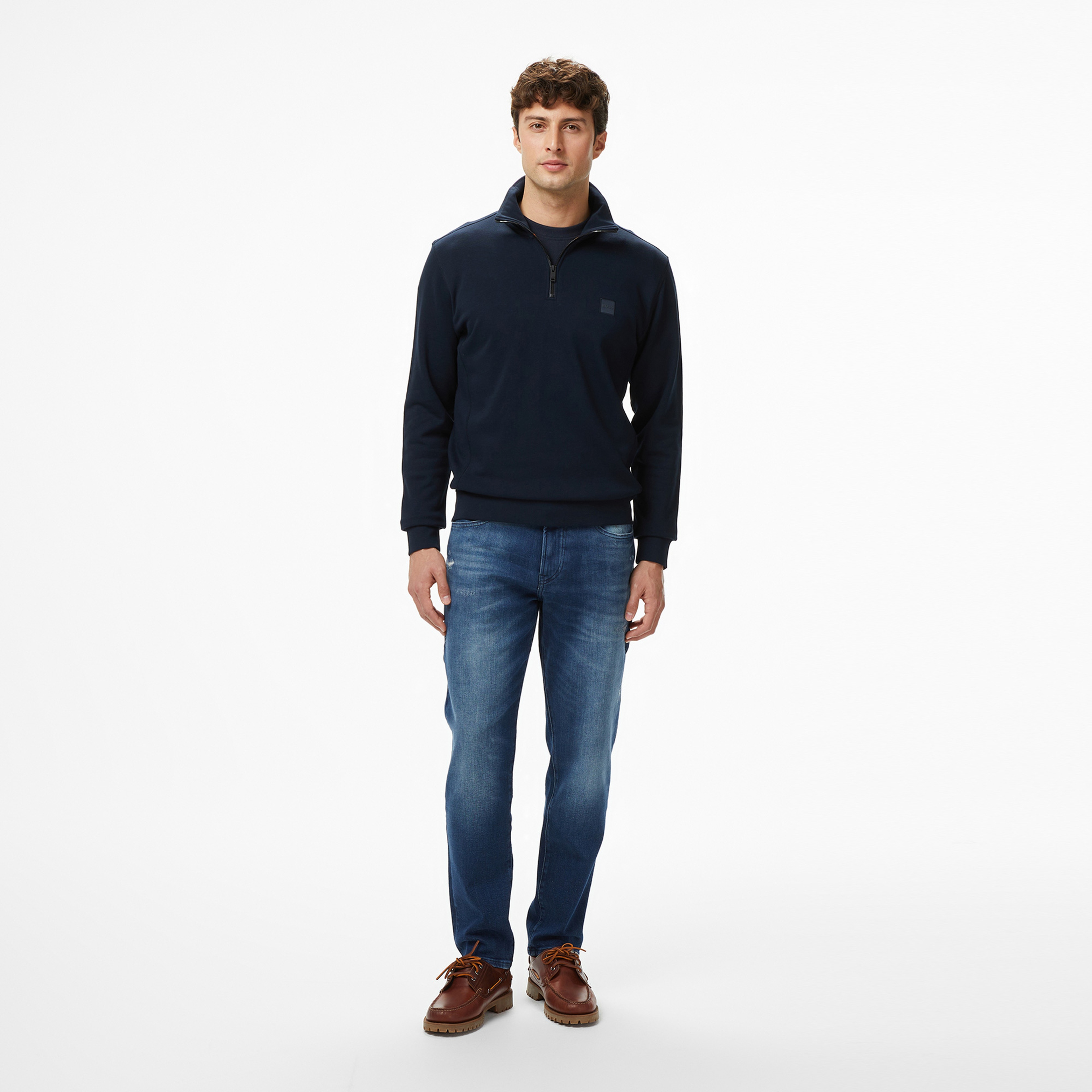 Boss Zetrust Erkek Lacivert Sweatshirt