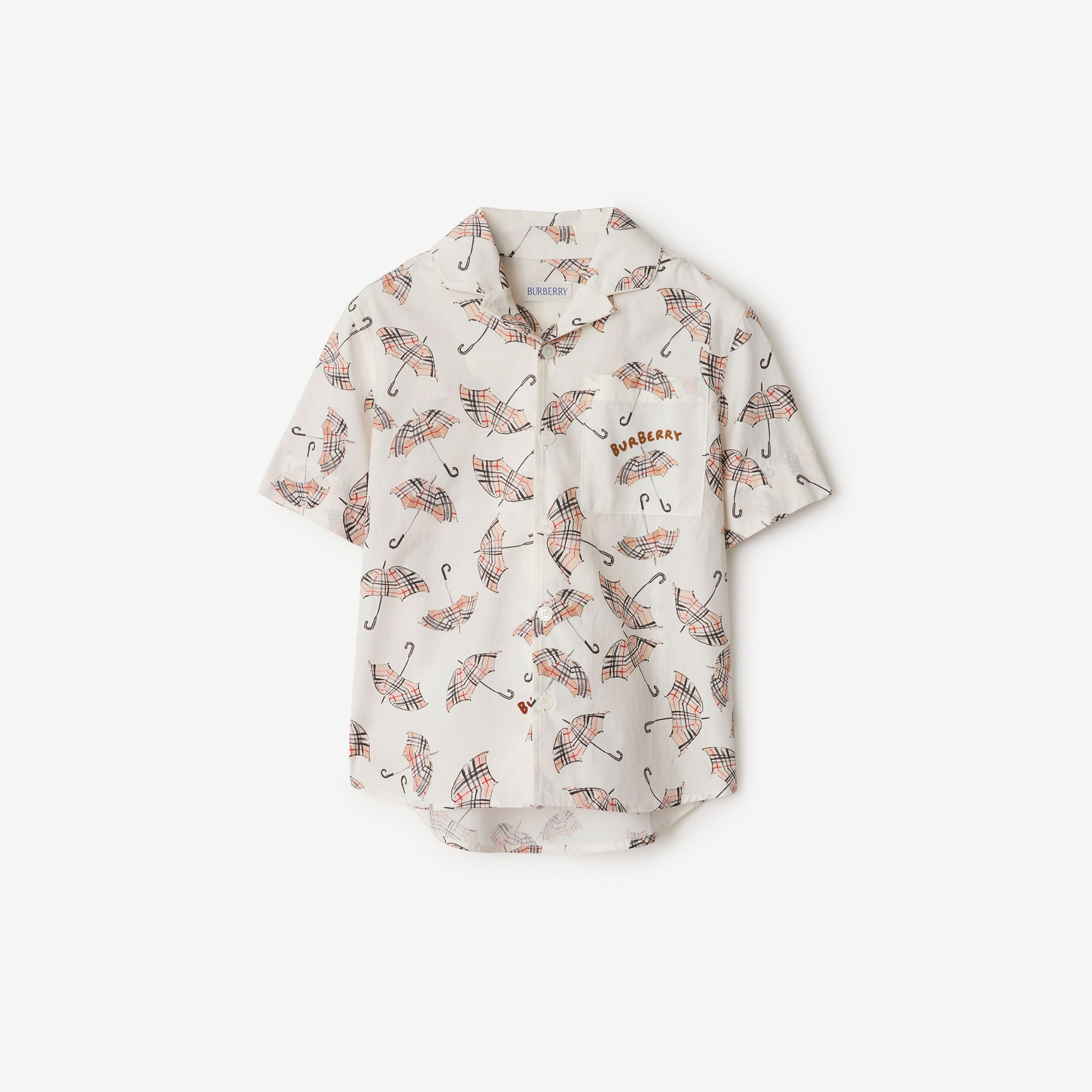 Burberry Çocuk Beyaz Gömlek