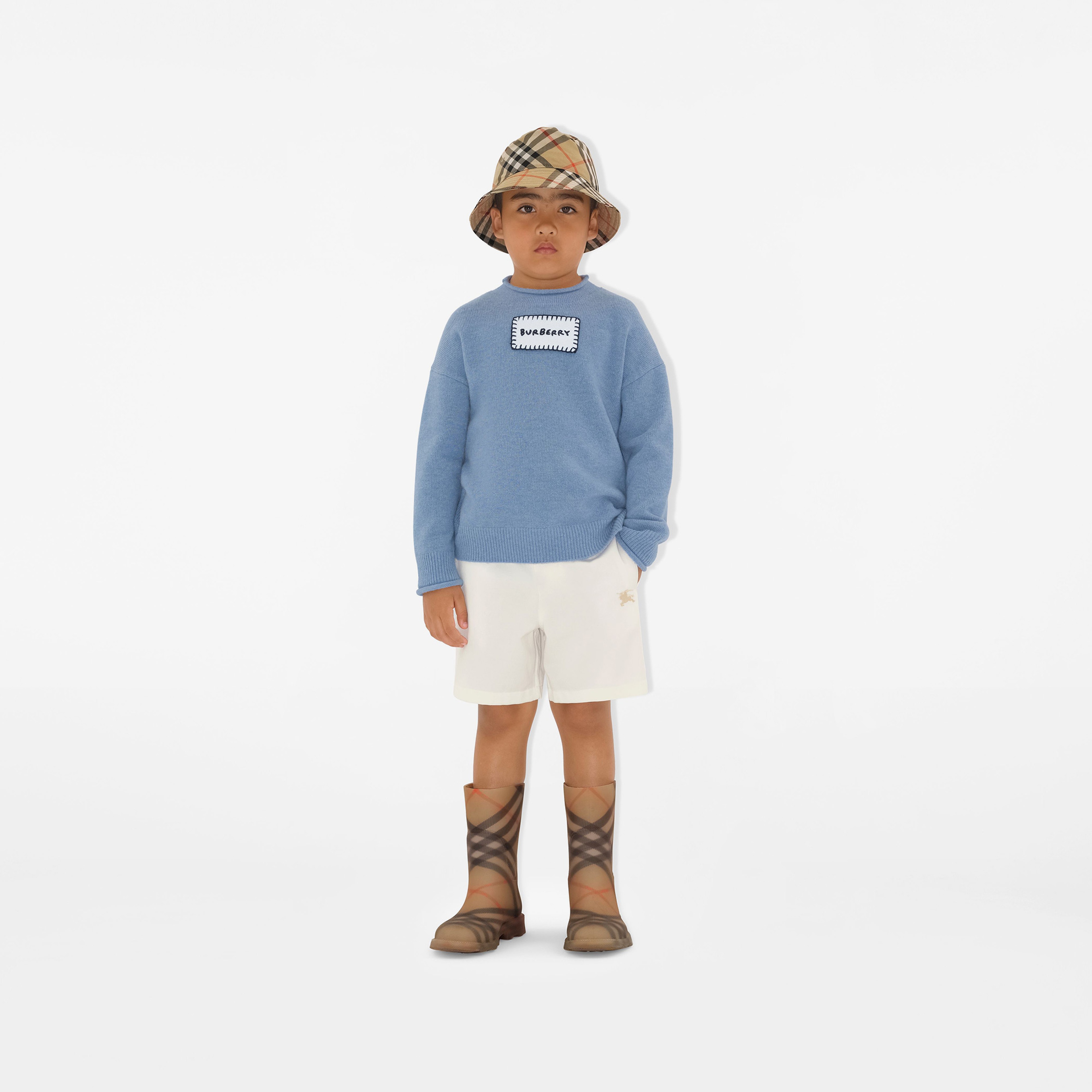 Burberry Çocuk Mavi Kazak