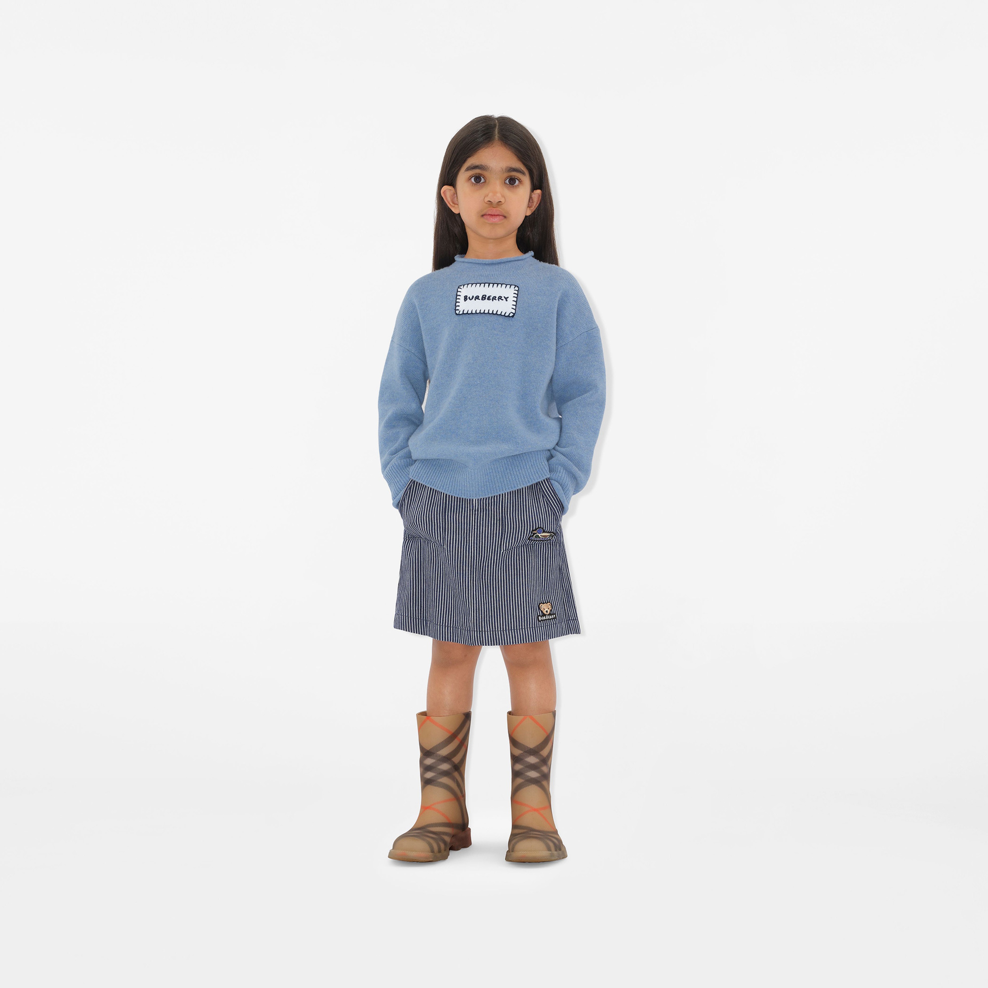 Burberry Çocuk Mavi Kazak