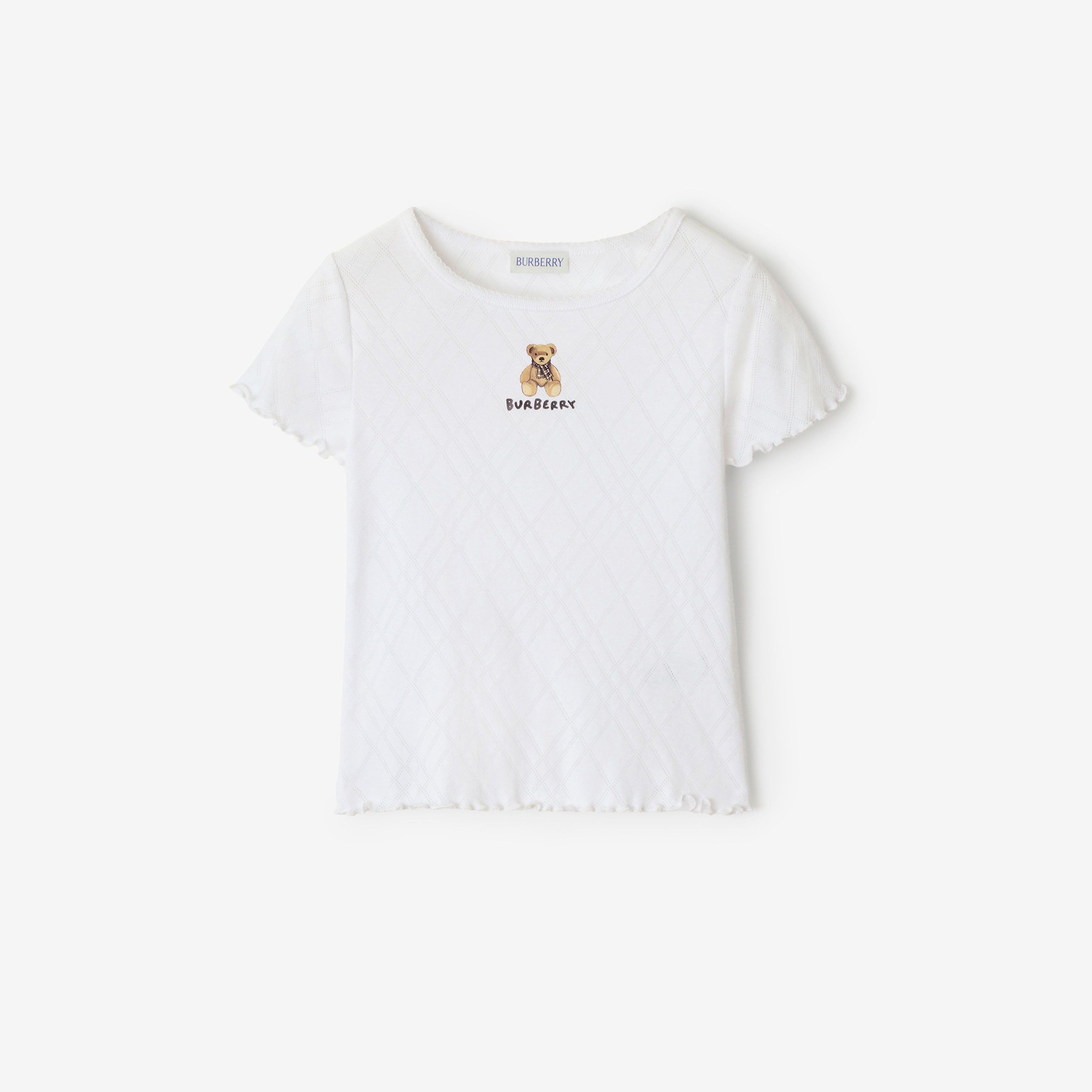 Burberry Çocuk Beyaz T-Shirt
