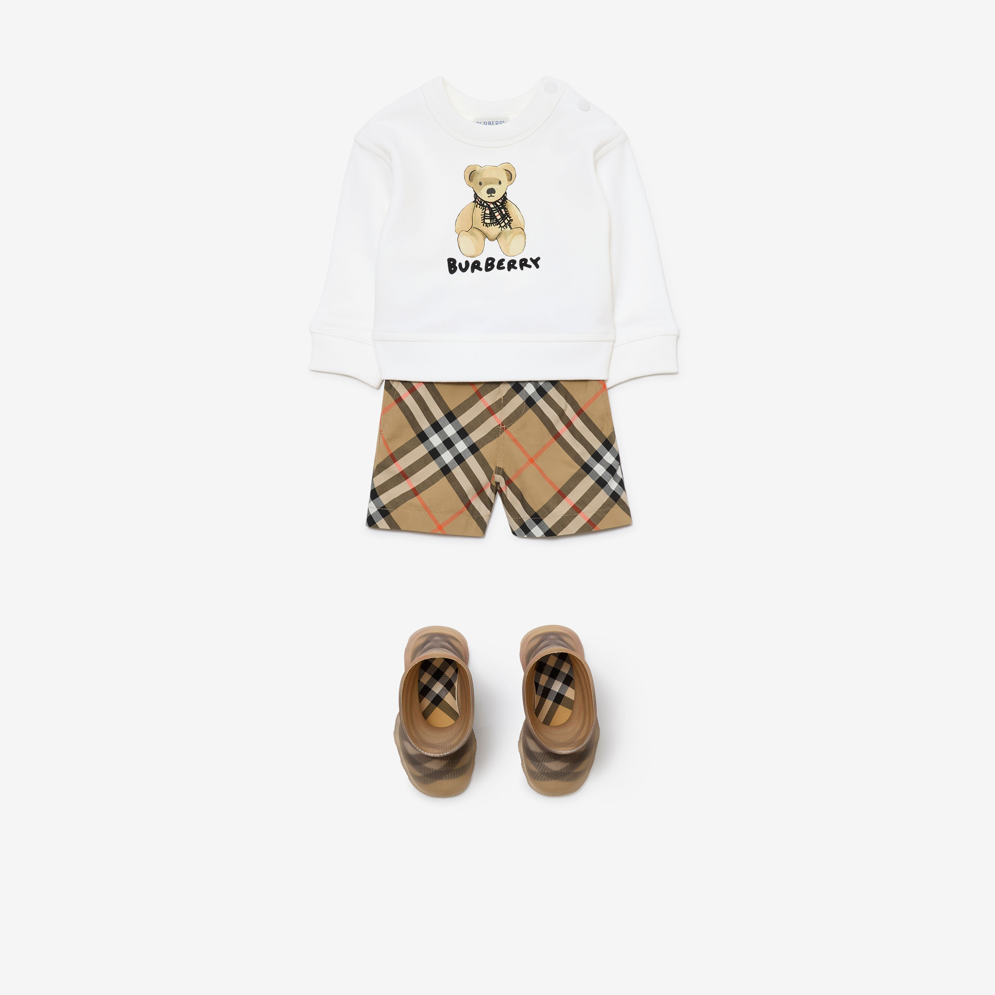 Burberry Çocuk Beyaz Sweatshirt12 Ay8108918| Occasion