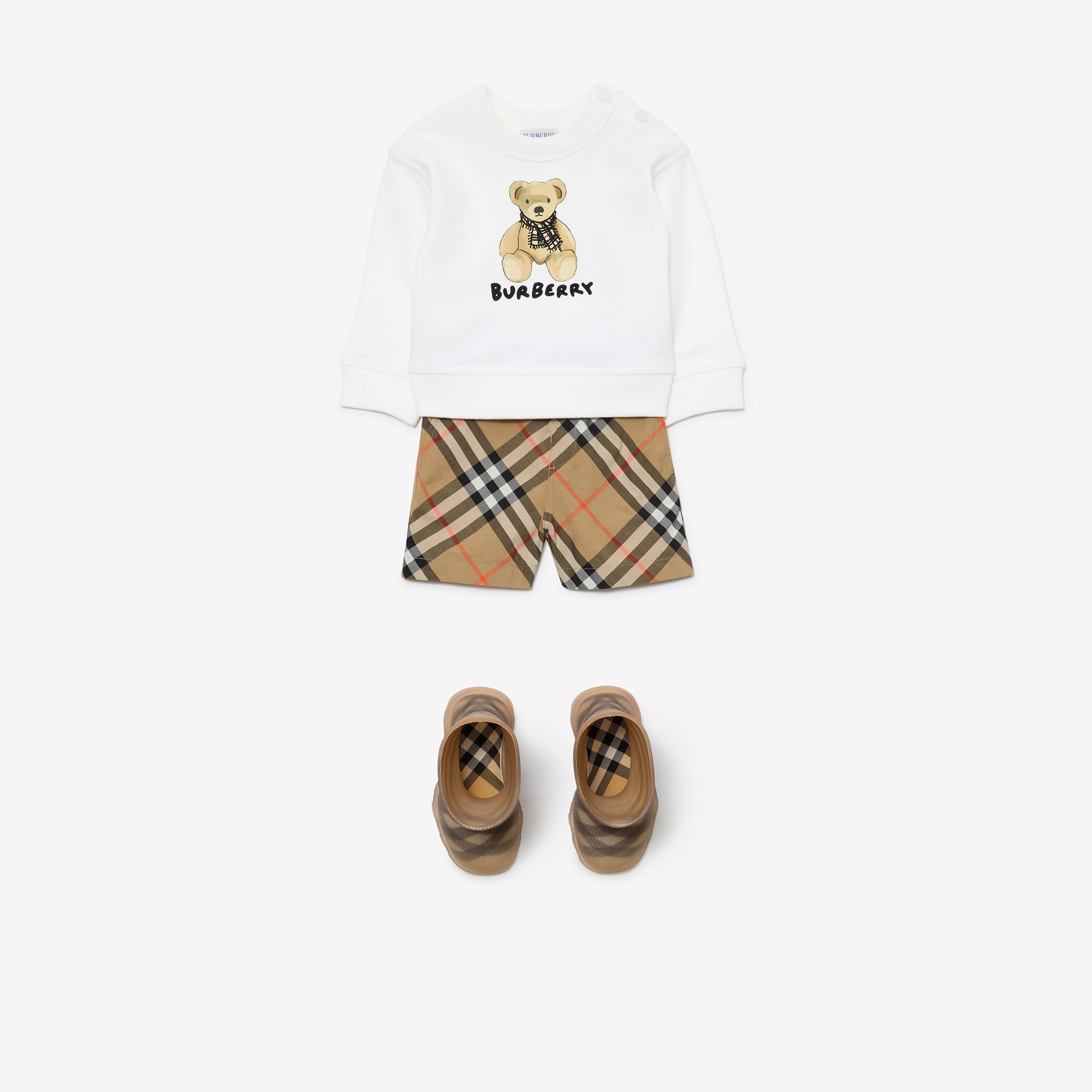 Burberry Çocuk Beyaz Sweatshirt