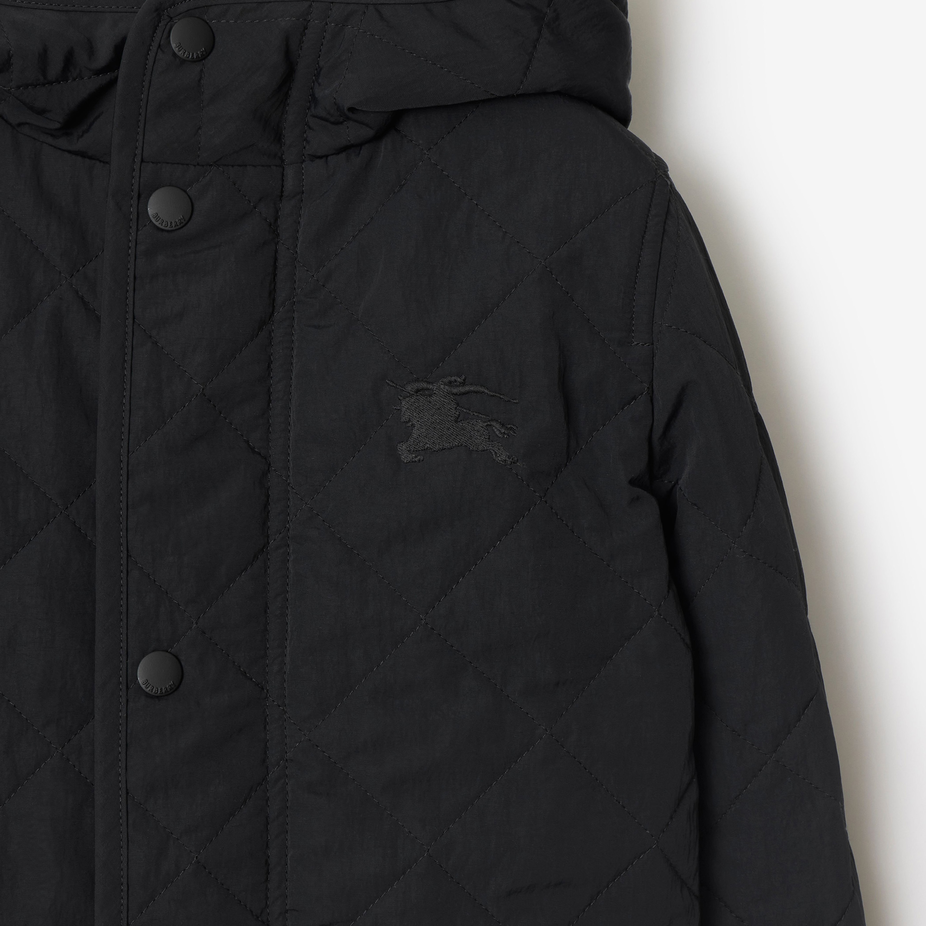 Burberry Çocuk Siyah Mont