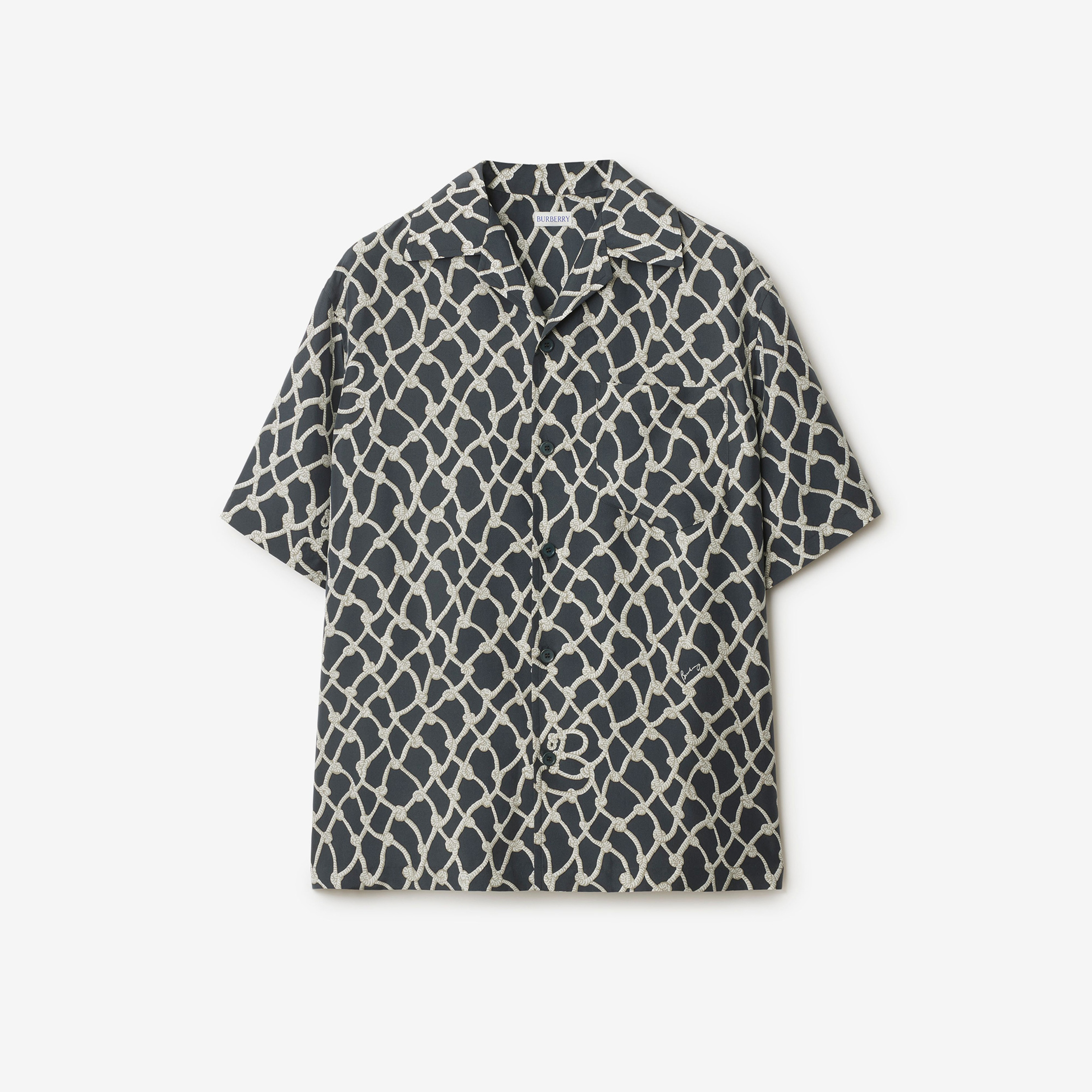 Burberry Erkek Gri Gömlek