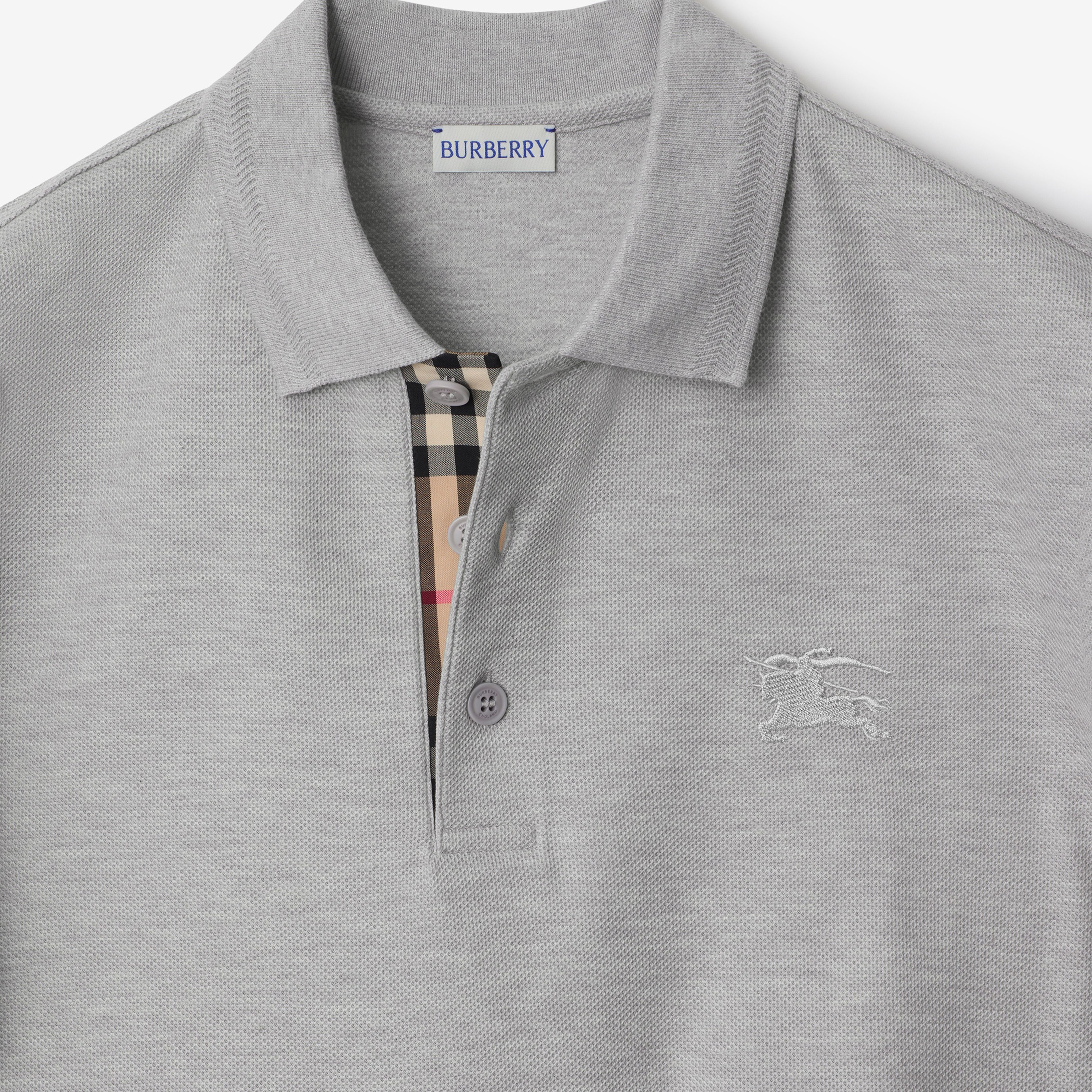 Burberry Erkek Gri Polo