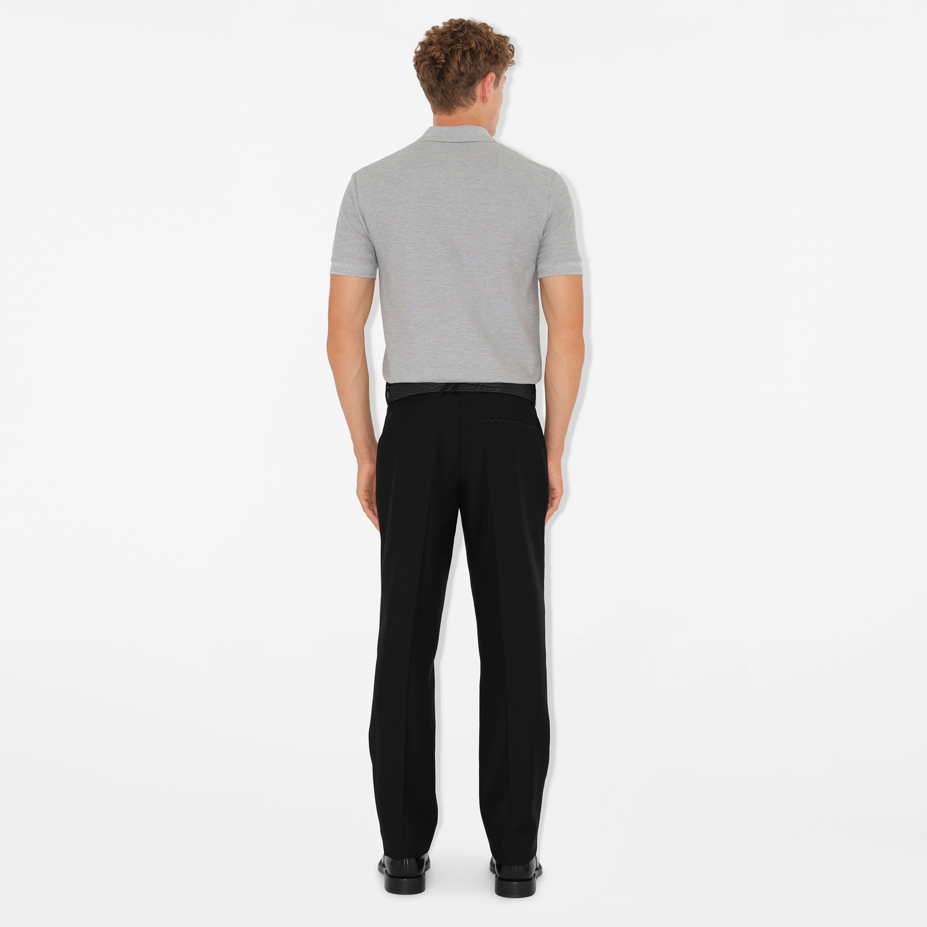 Burberry Erkek Gri Polo