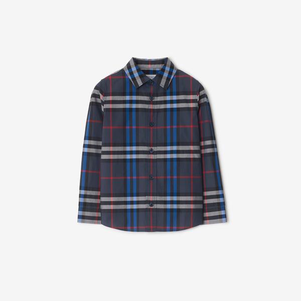 Burberry Çocuk Mavi Gömlek