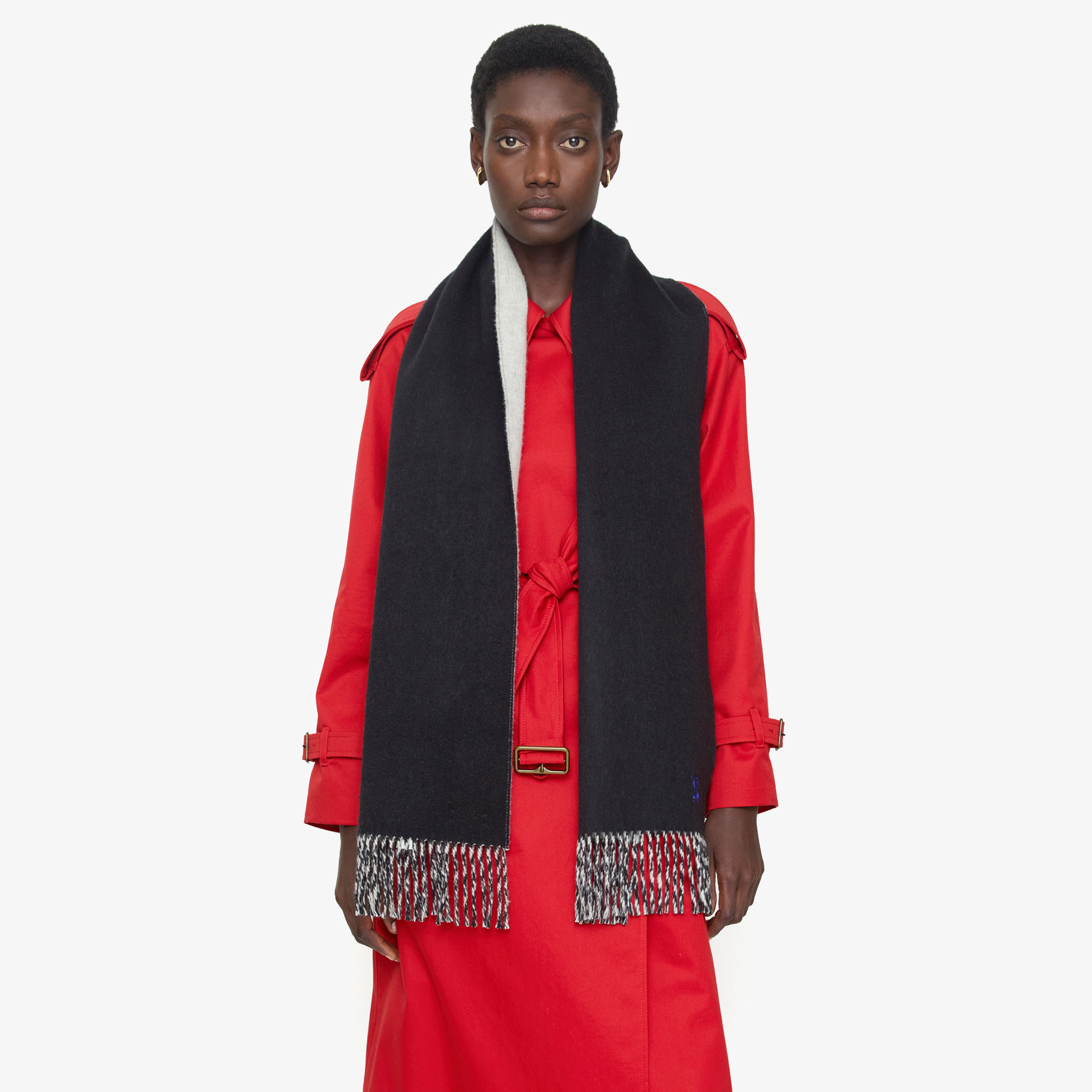 Burberry Kadın Siyah Atkı