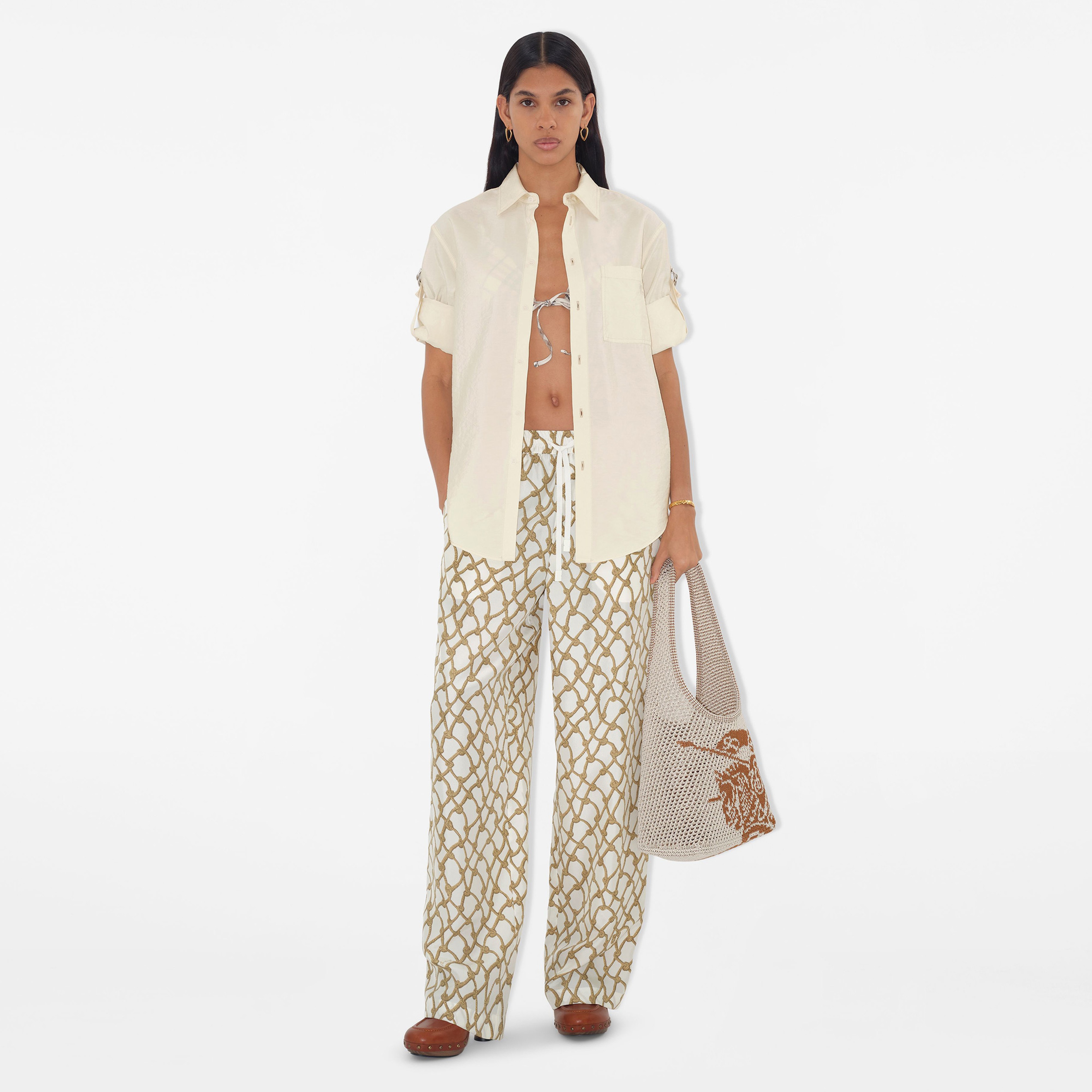 Burberry Kadın Beyaz Çanta