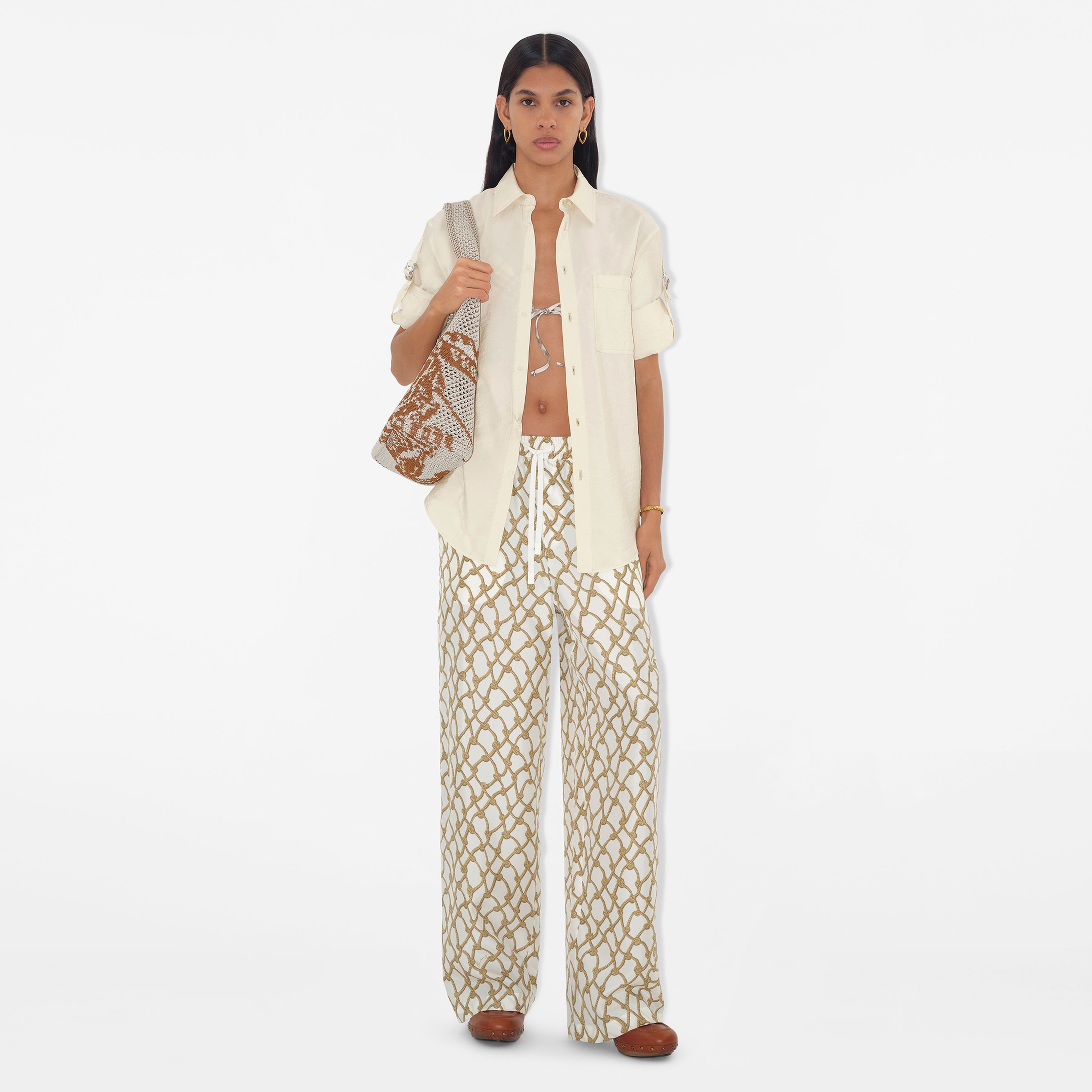 Burberry Kadın Beyaz Çanta