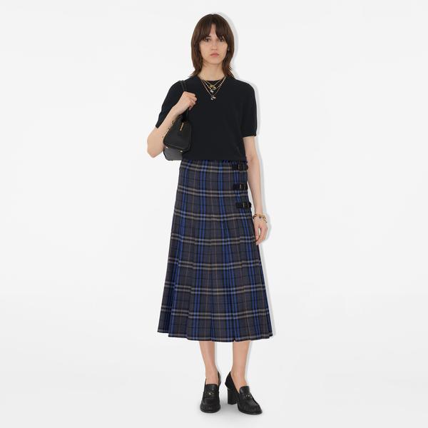 Burberry Kadın Mavi Etek