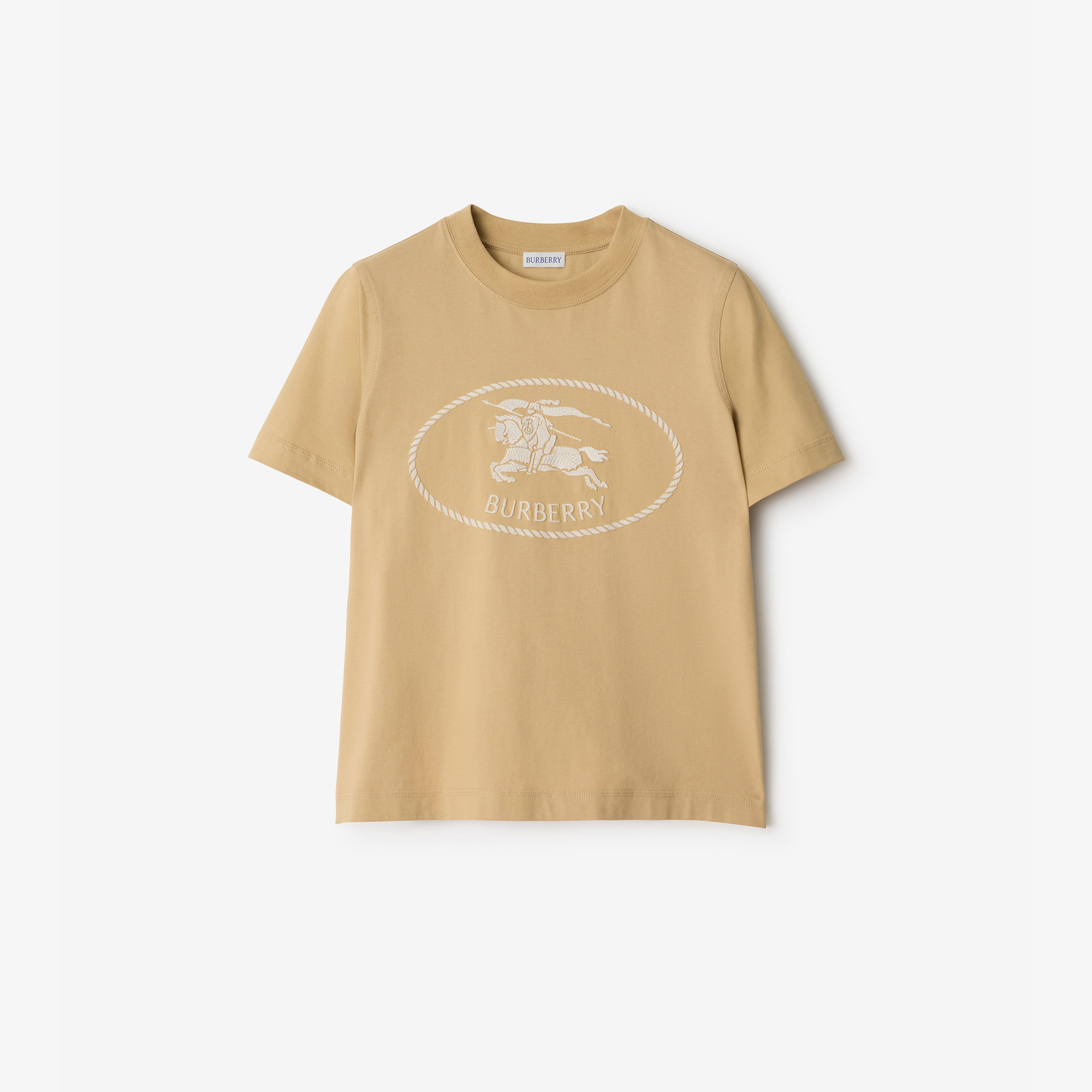 Burberry Kadın Bej T-Shirt