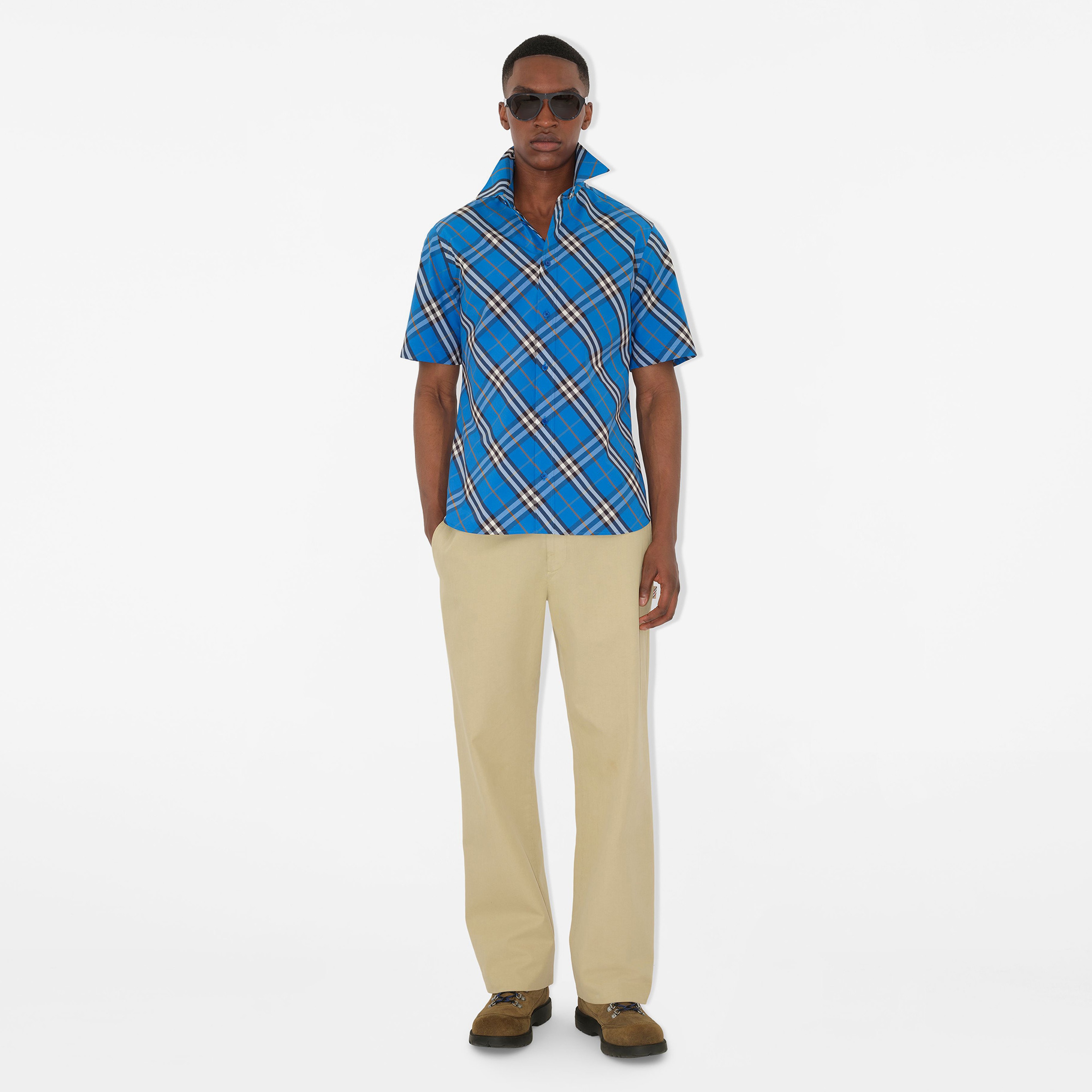 Burberry Erkek Mor Gömlek