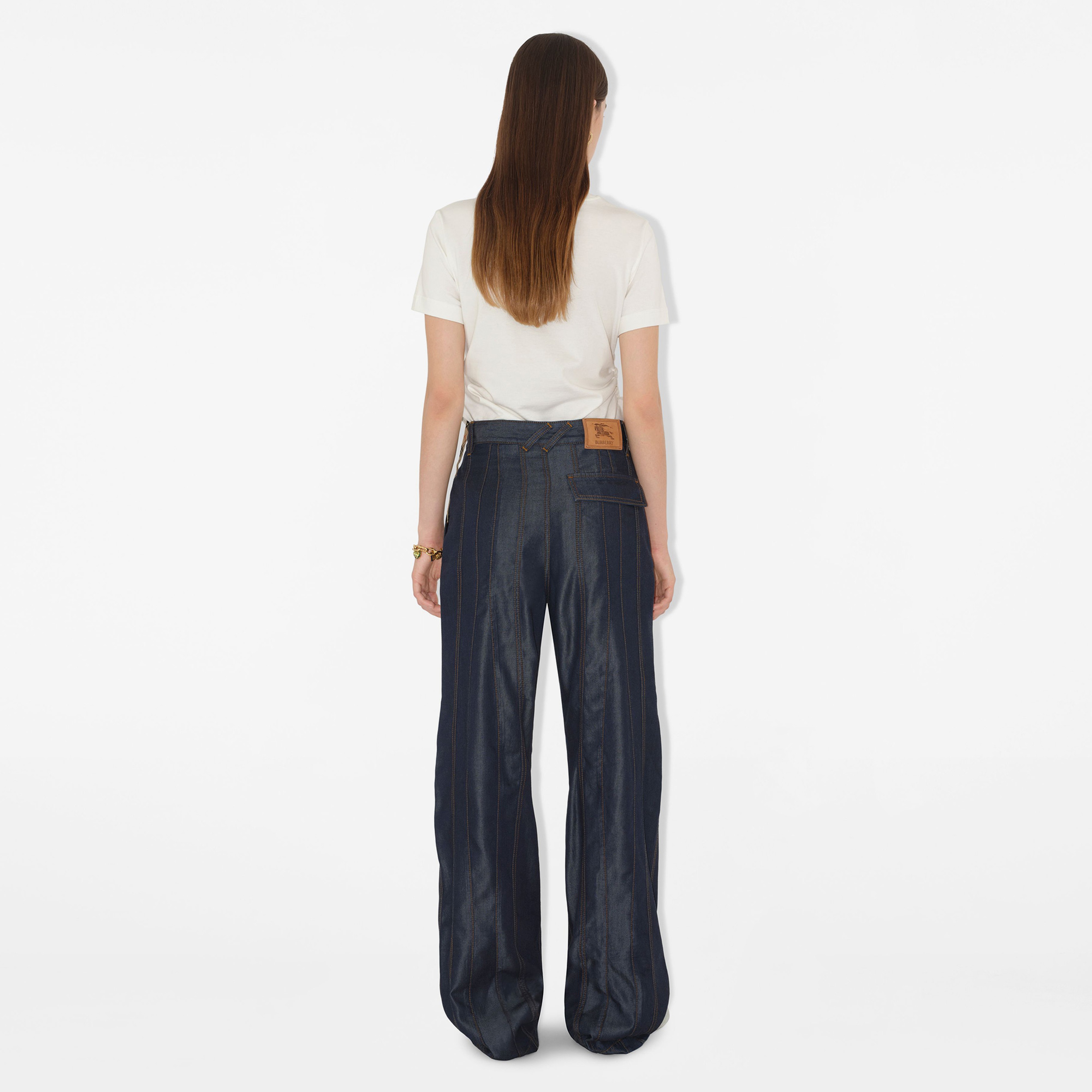 Burberry Kadın Mavi Pantolon