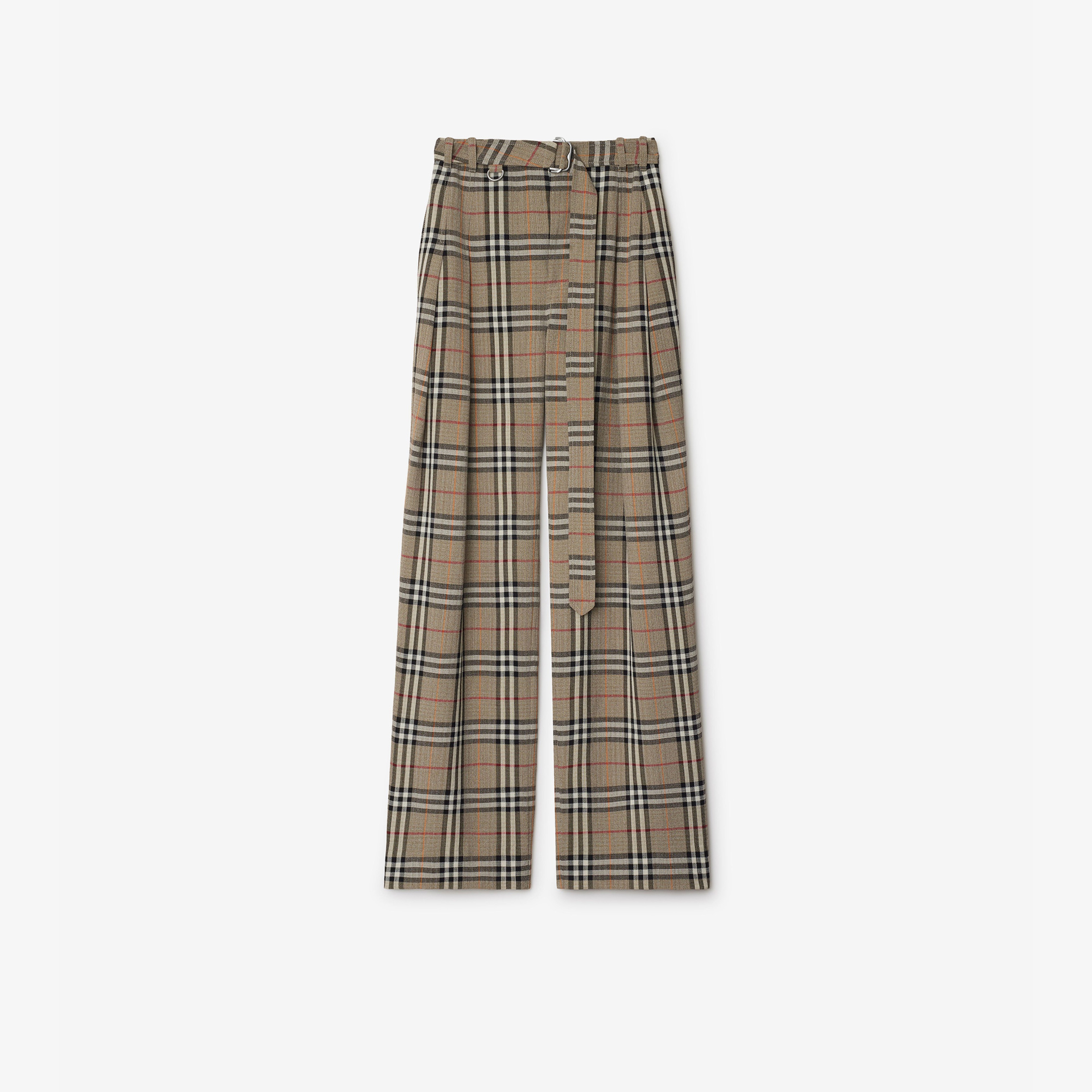 Burberry Kadın Gri Pantolon
