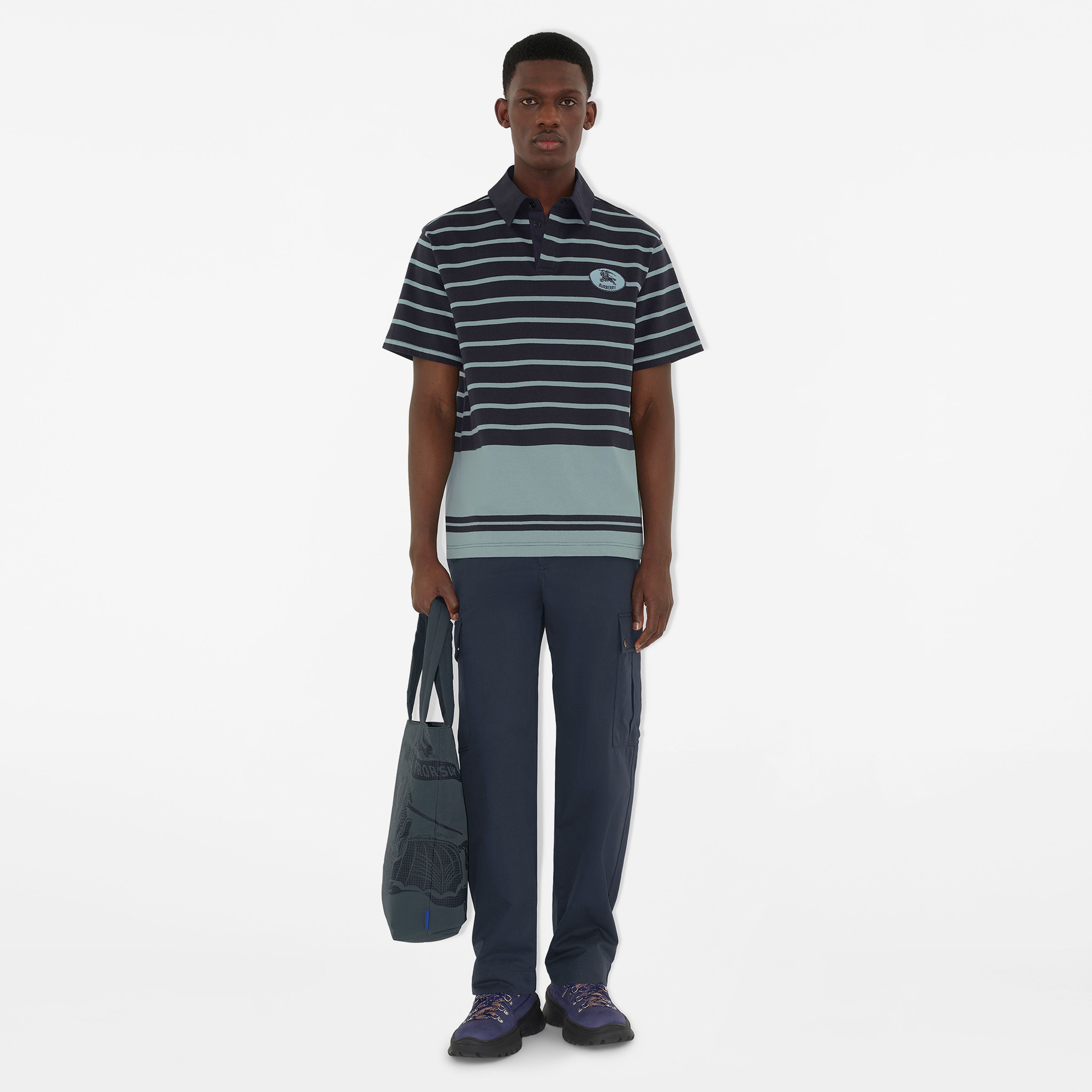 Burberry Erkek Gri Polo
