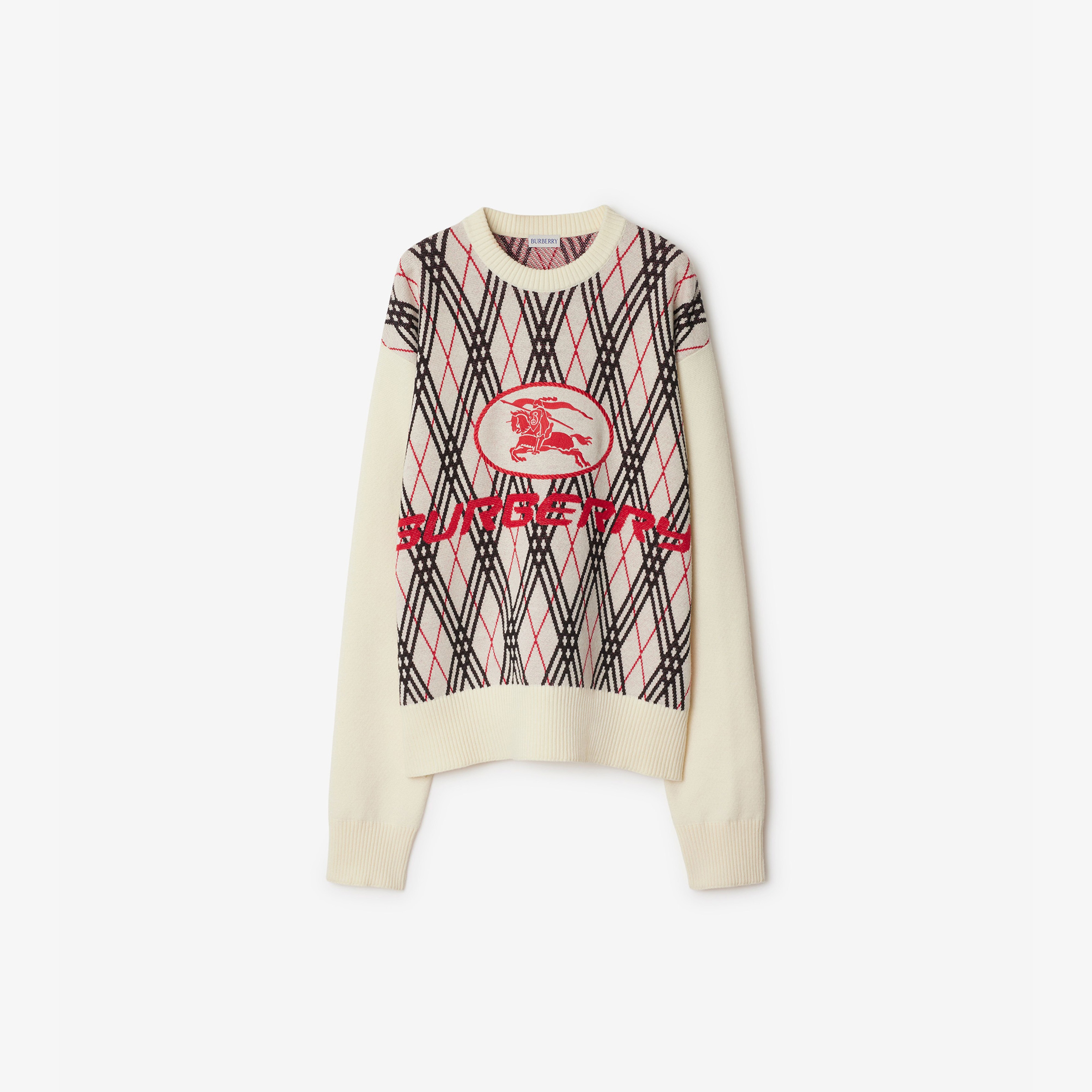 Burberry Erkek Beyaz Kazak