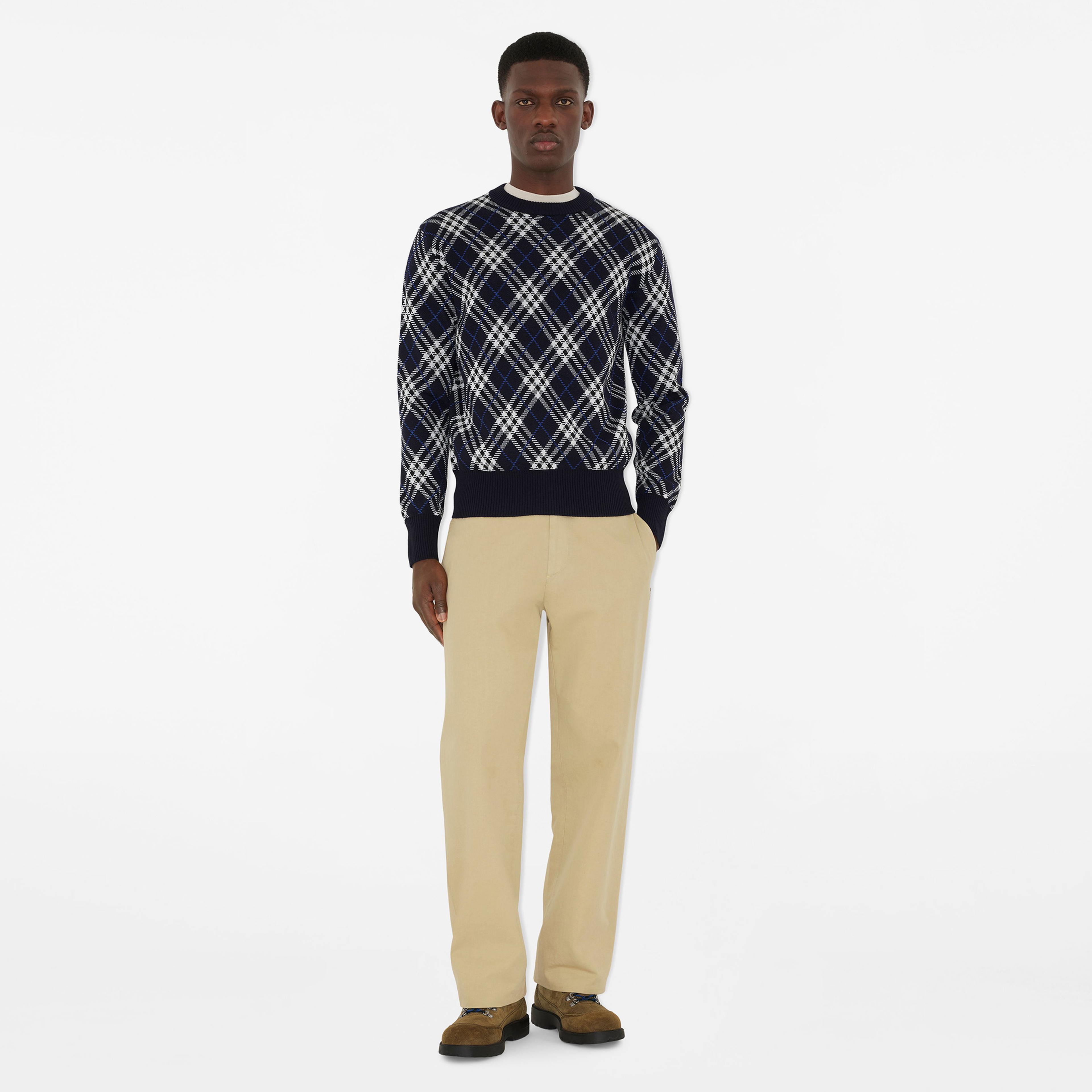 Burberry Erkek Lacivert Kazak