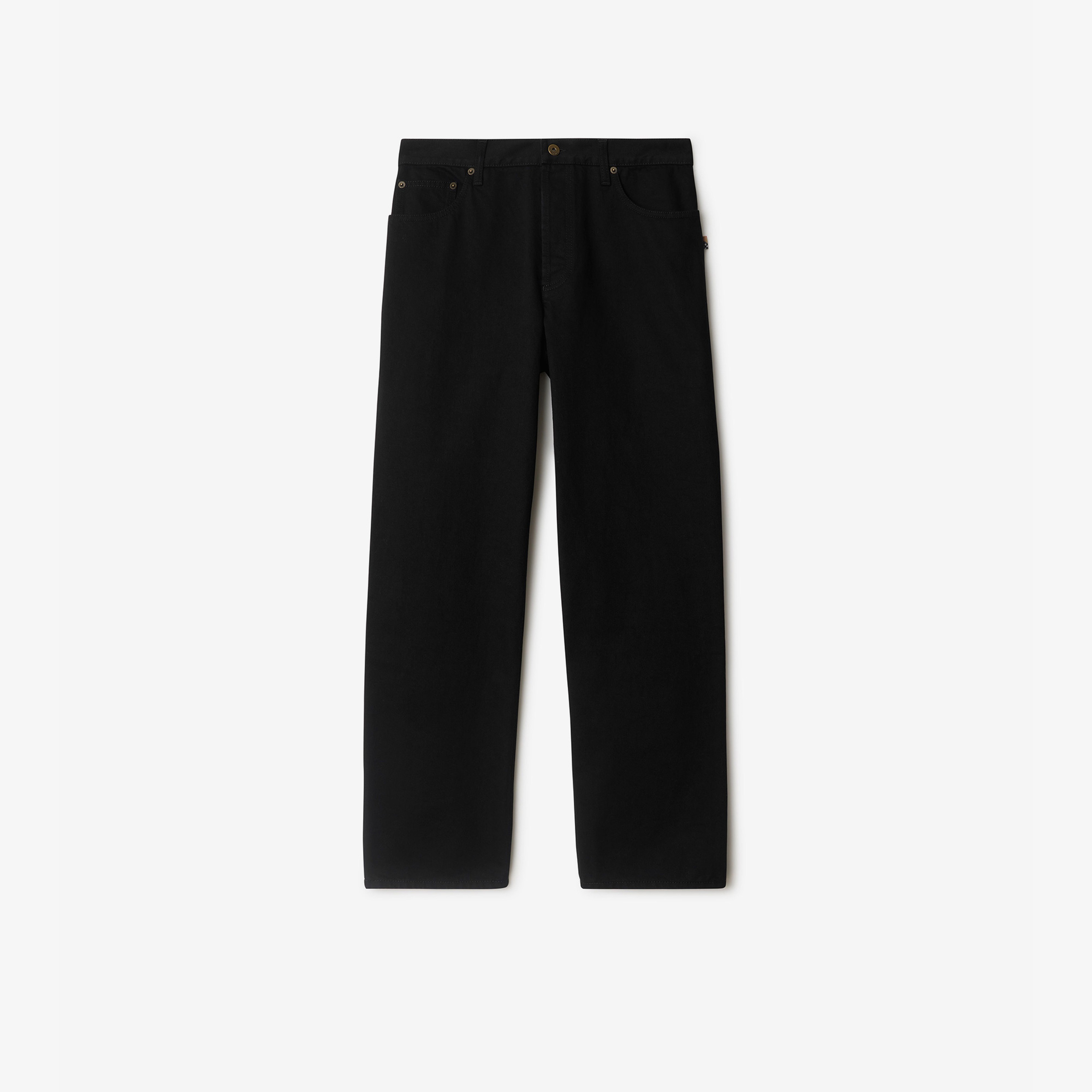 Burberry Erkek Siyah Pantolon